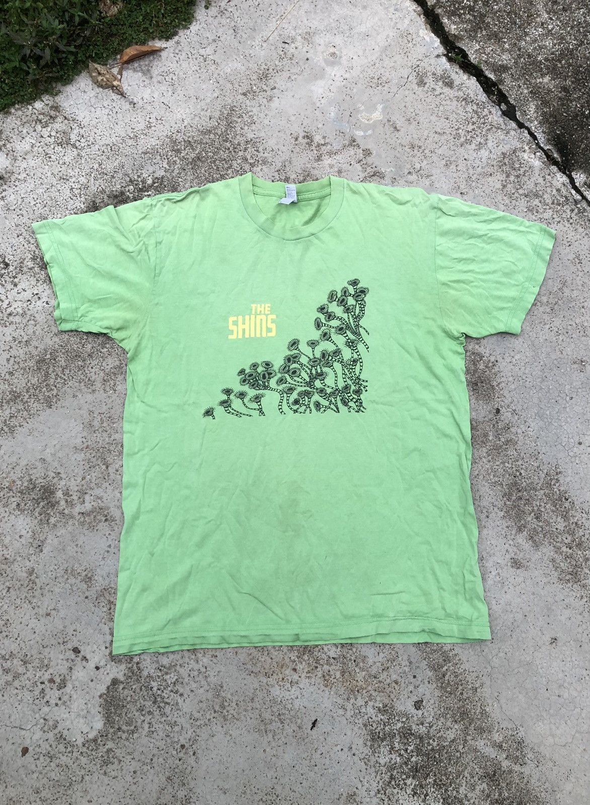 Band Tees × Vintage THE SHINS BAND GREEN FADED TEE Size US M / EU 48-50 / 2 - 1 Thumbnail