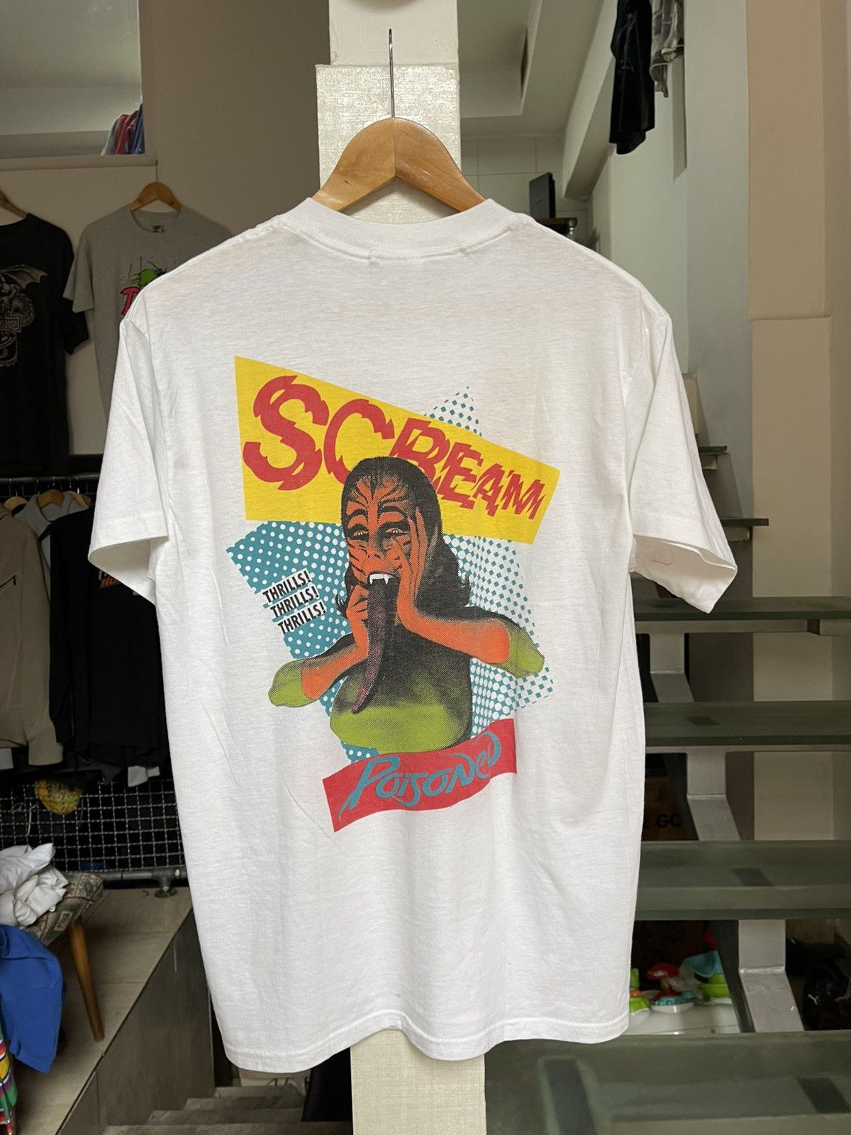 Band Tees Vintage Poison Scream T Shirt 1989 Size US L / EU 52-54 / 3 - 2 Thumbnail