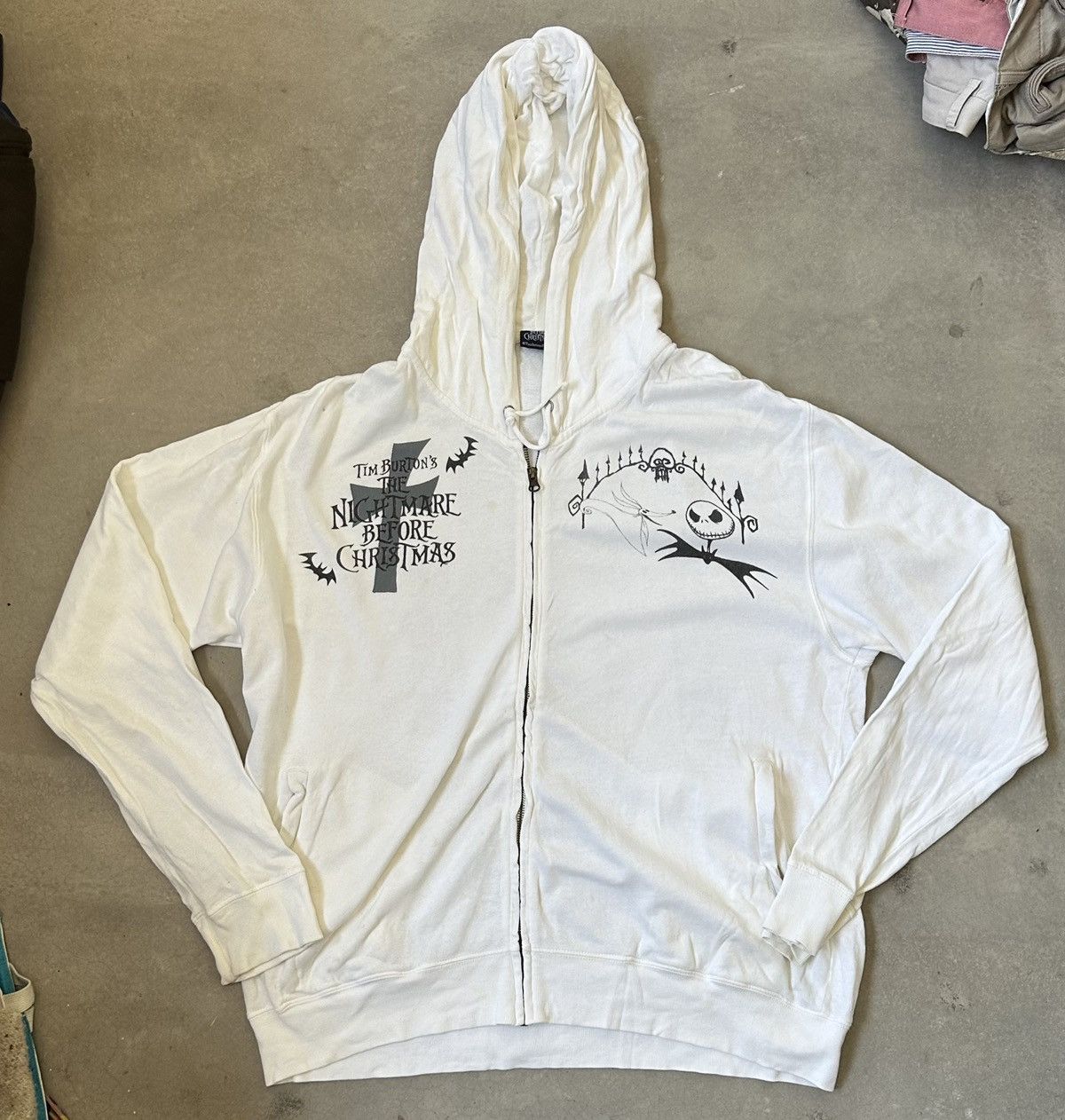 Vintage VINTAGE NIGHTMARE BEFORE CHRISTMAS HOODIE Size US XL / EU 56 / 4 - 1 Thumbnail