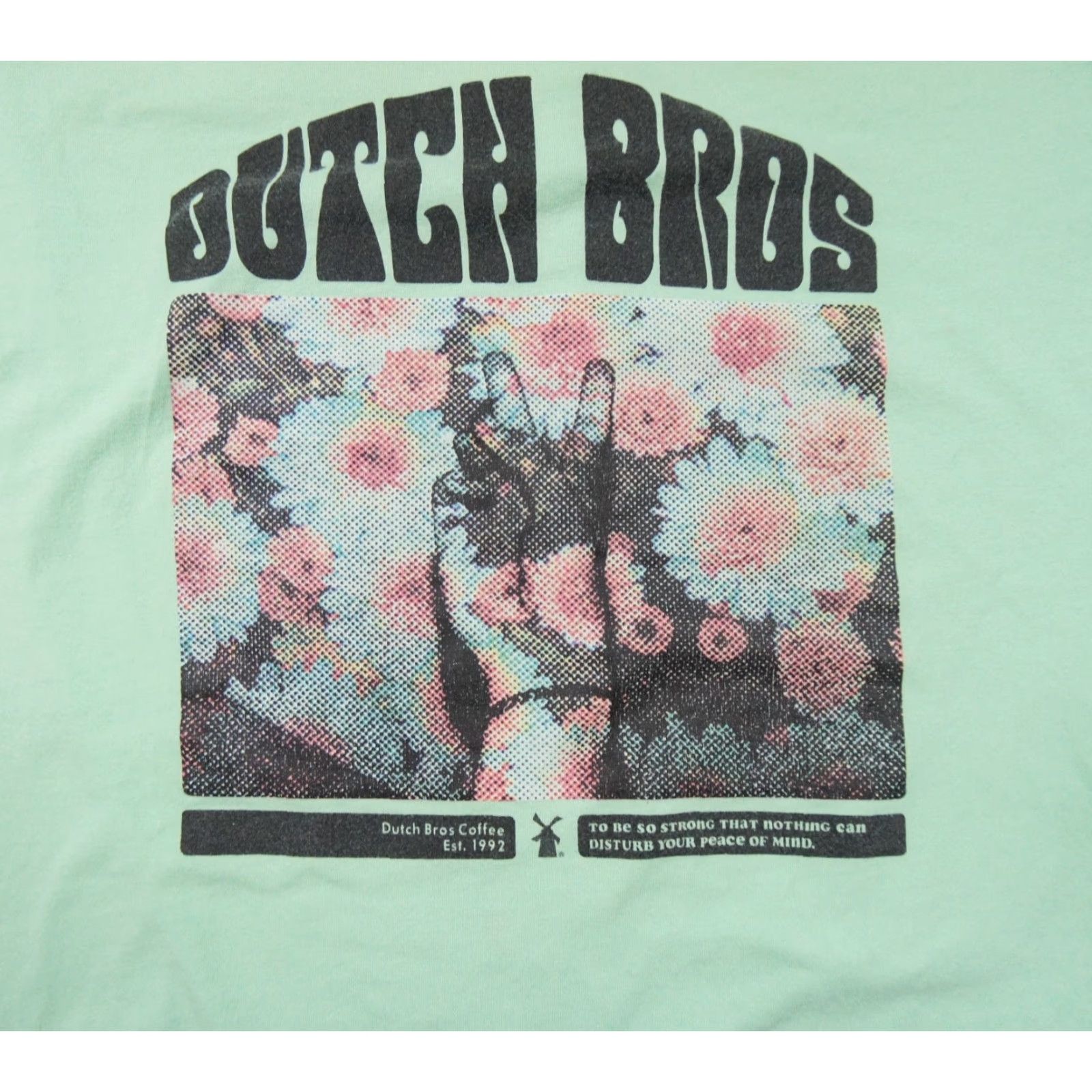 Vintage Dutch Bros Coffee Shirt Mens Medium Green Short Sleeve Graphic Tee Crewneck All Seasons Logo 90s? Size US M / EU 48-50 / 2 - 2 Thumbnail