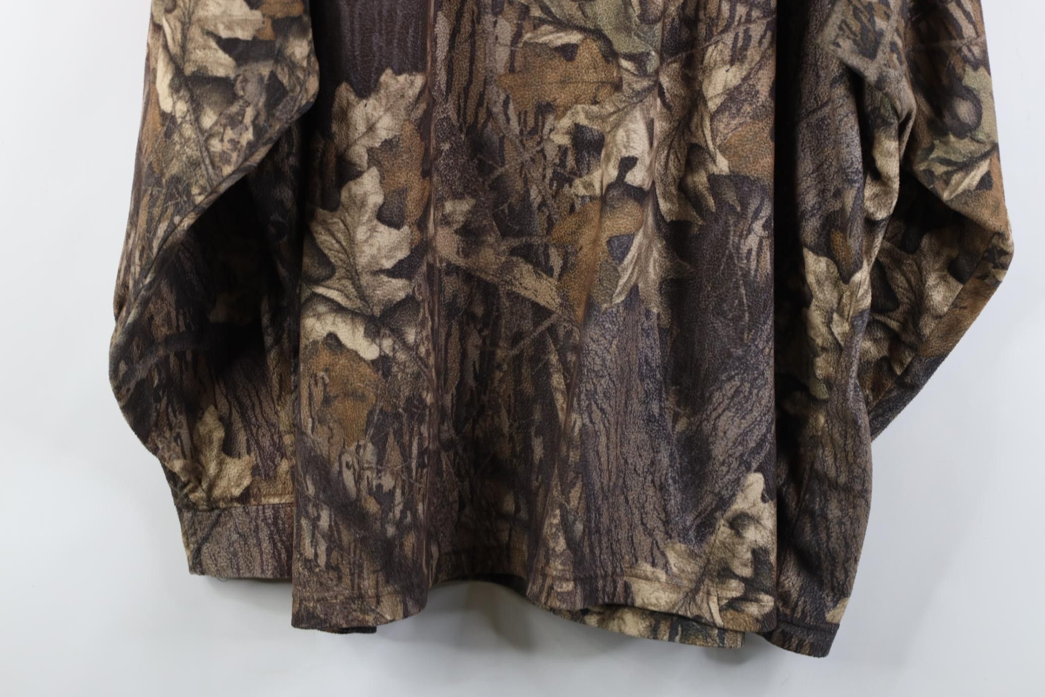 Cabelas Vintage 90s Y2K Cabelas Camouflage Fleece Henley Sweater Size US XXL / EU 58 / 5 - 12 Thumbnail