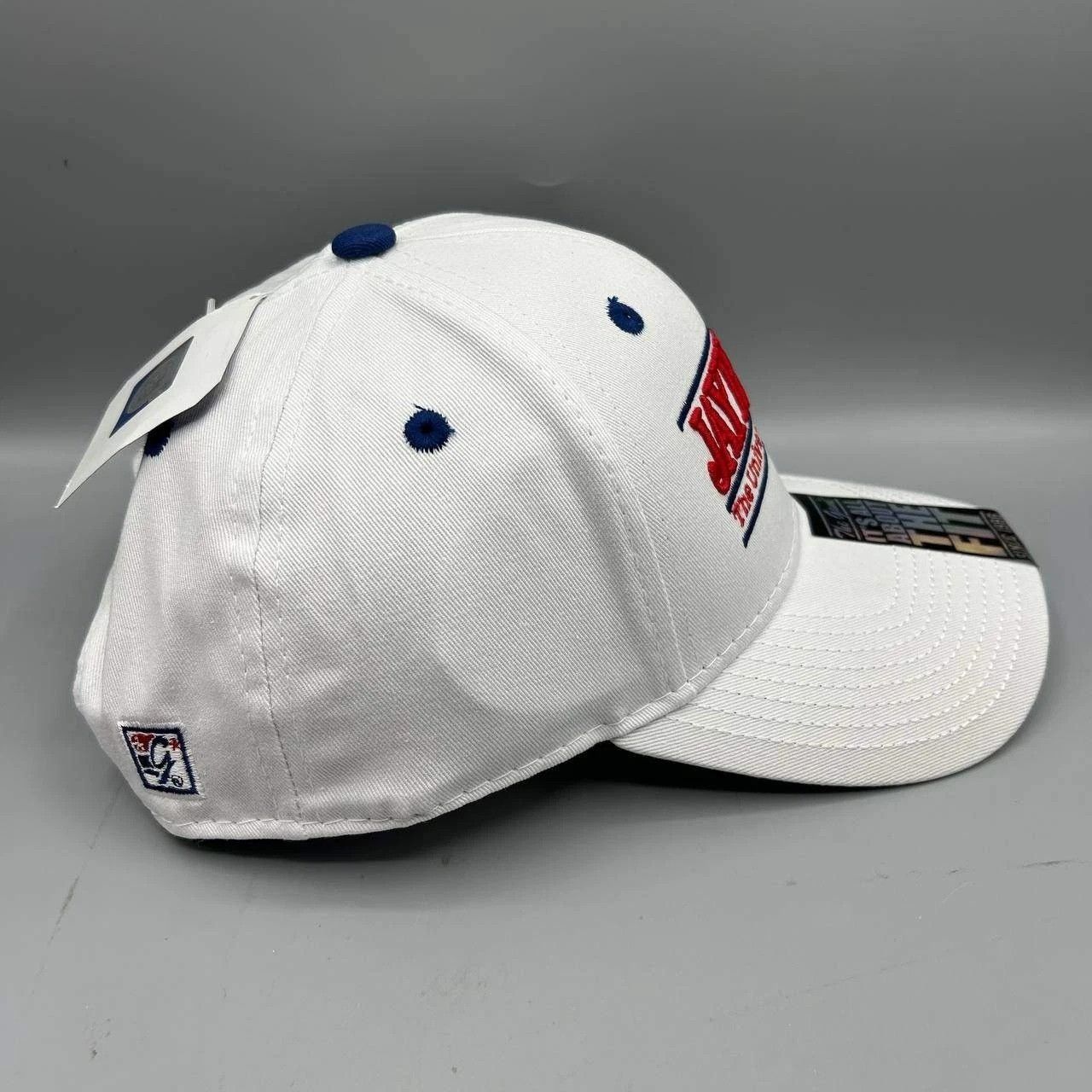 The Game Kansas Jayhawks Hat Men White Blue The Game Snap Back Cotton Size ONE SIZE - 4 Thumbnail