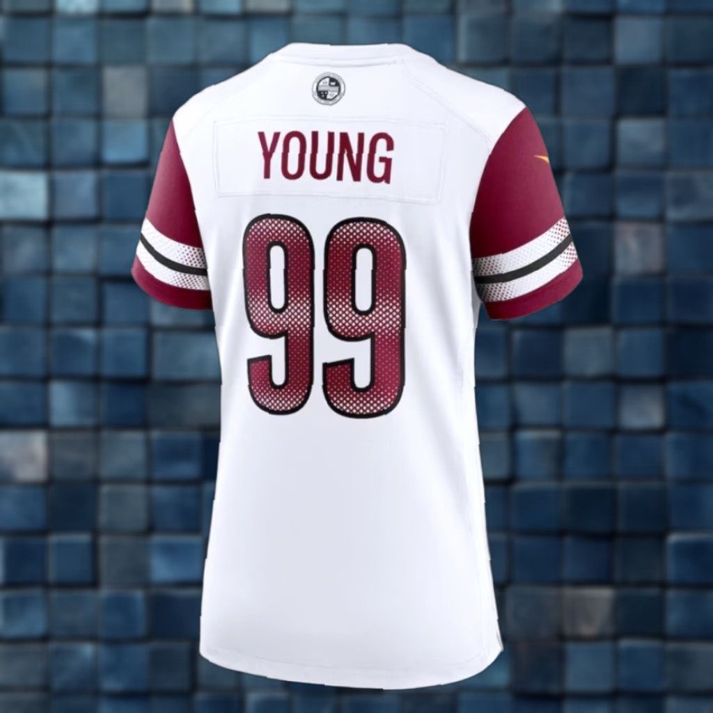 Nike Nike Vapor Women Jersey Washington Commanders #99 Chase Young V-Neck Sleeveless White S Size S / US 4 / IT 40 - 1 Thumbnail