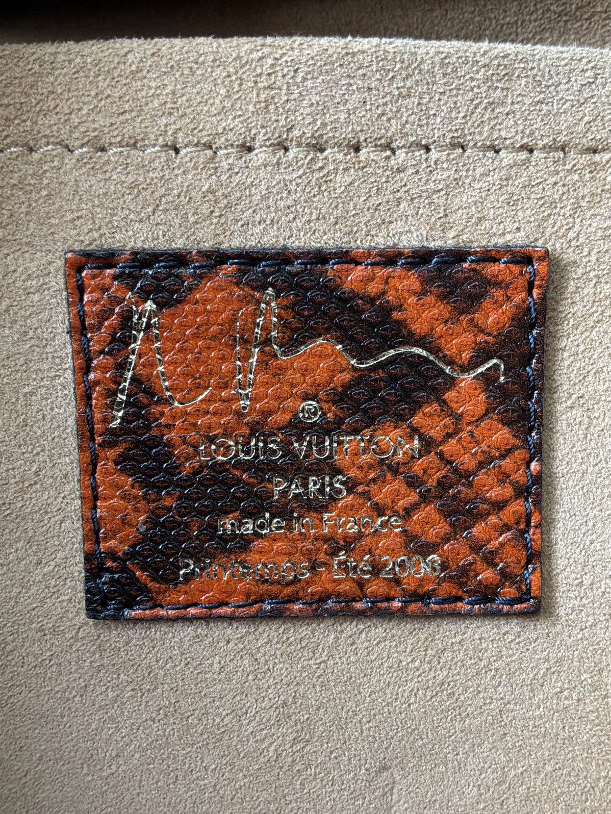 Louis Vuitton Louis Vuitton x Richard Prince - Red Mono/Snakeskin Handbag Size ONE SIZE - 20 Thumbnail