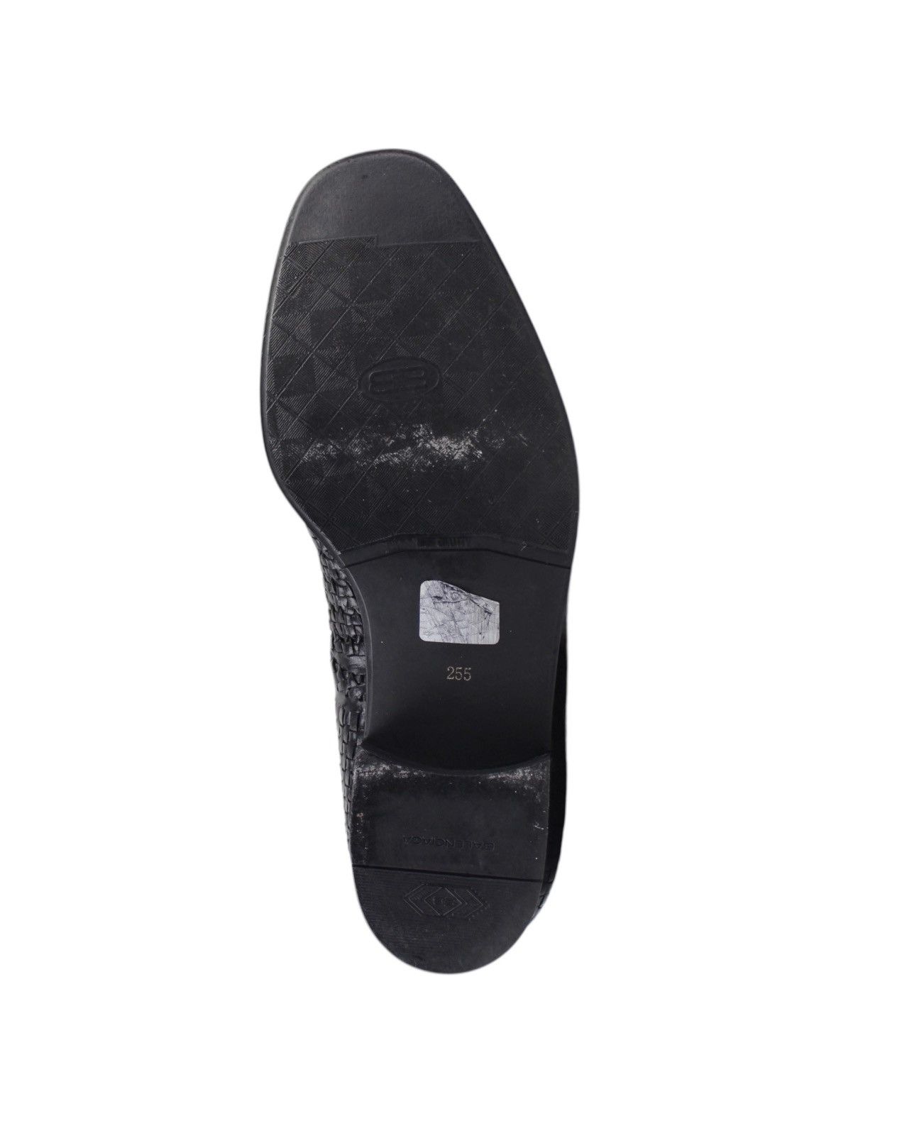 1990S BALENCIAGA PARIS WOVEN LEATHER DERBY