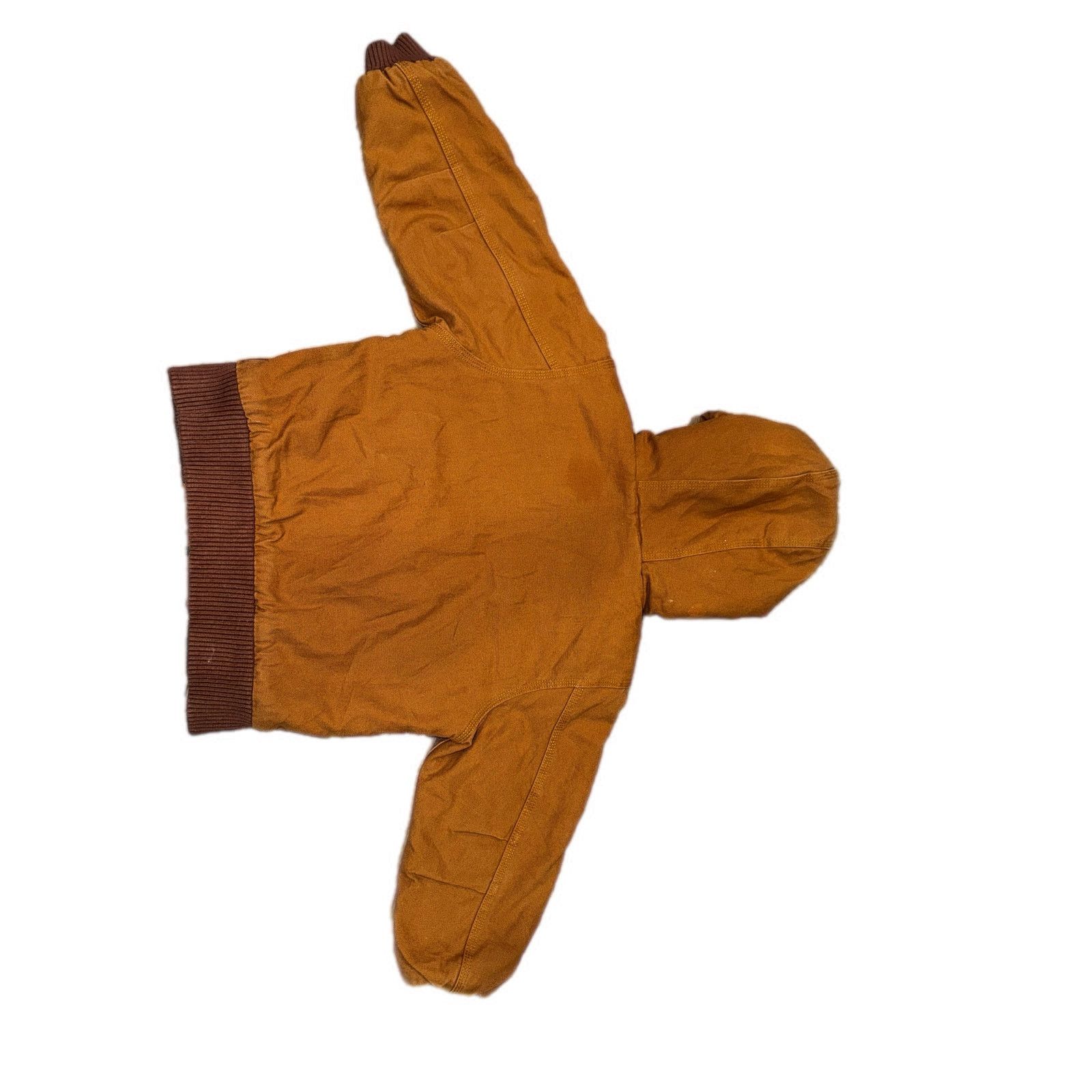 Carhartt Carhartt Brown Duck Quilt Lined Hooded Jacket 4T Size US XXS / EU 40 - 2 Thumbnail
