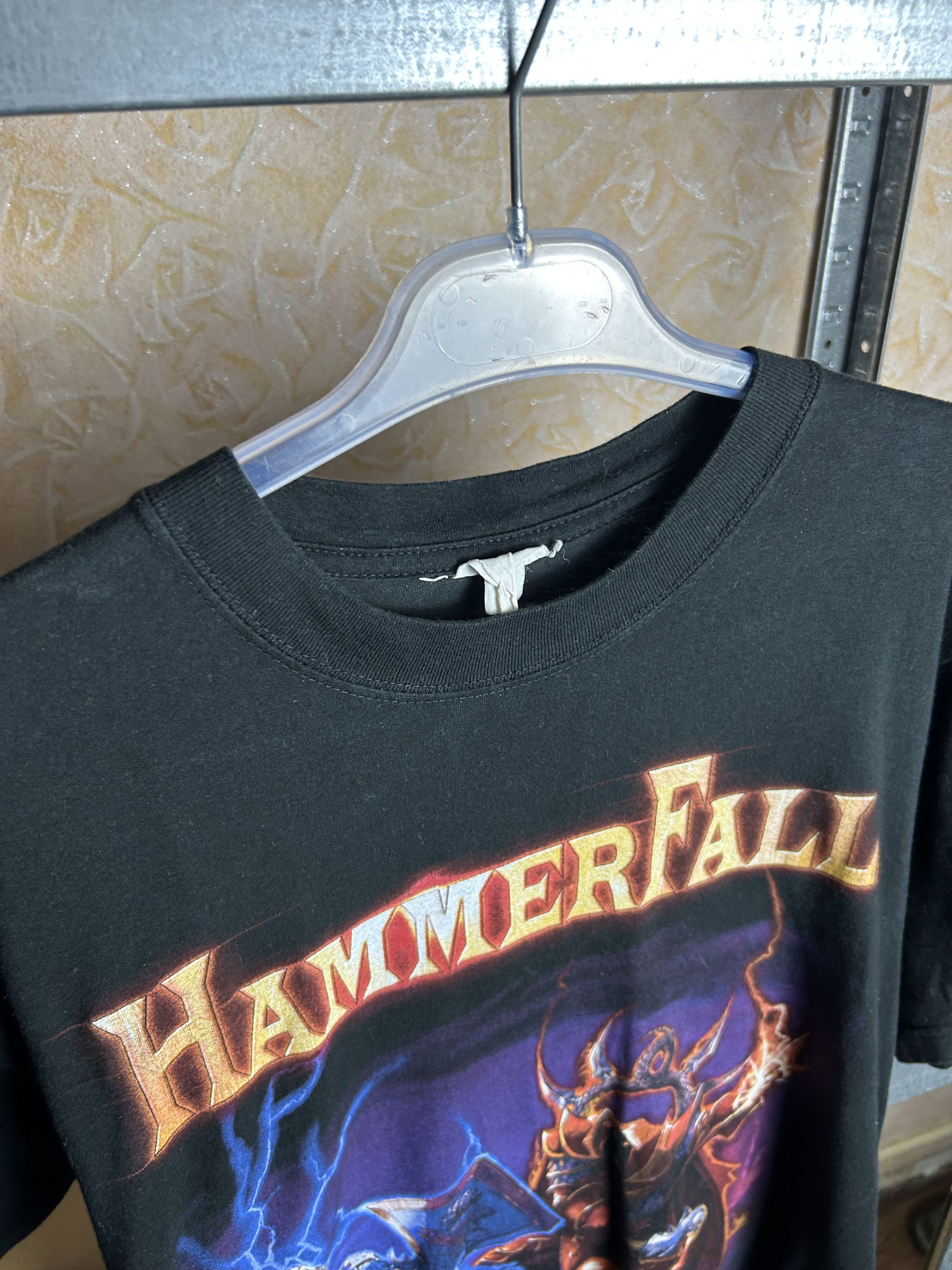 Band Tees Vintage 90s Hammerfall Rock Band T-shirt Size US L / EU 52-54 / 3 - 5 Thumbnail