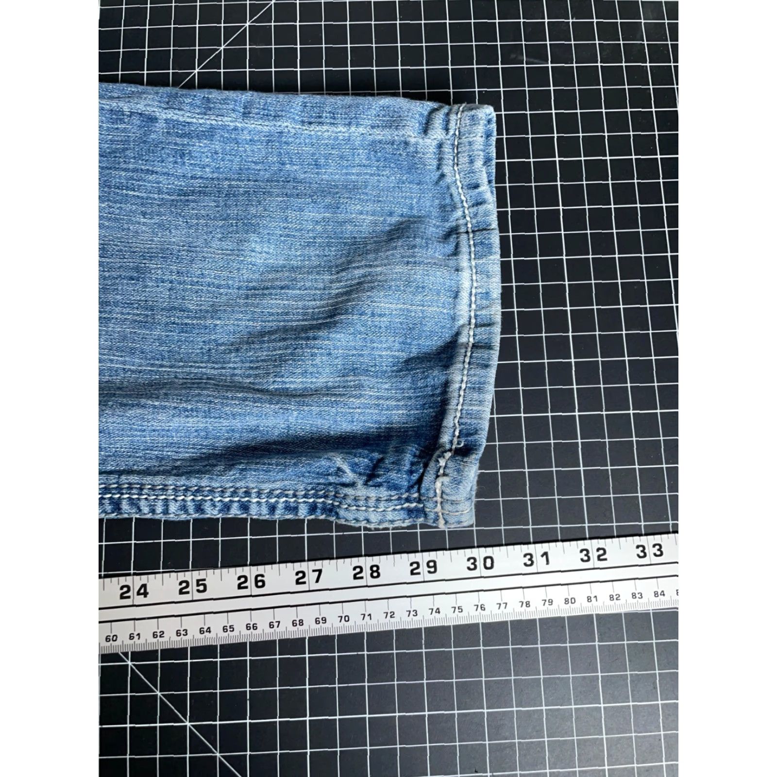 Vintage VINTAGE Buckle BKE Carter Jeans Denim Straight Leg 34 x 30 Men’s 33R Low Rise 90s Hipster Grunge Blue Regular Fit Mens Size US 33 - 6 Thumbnail