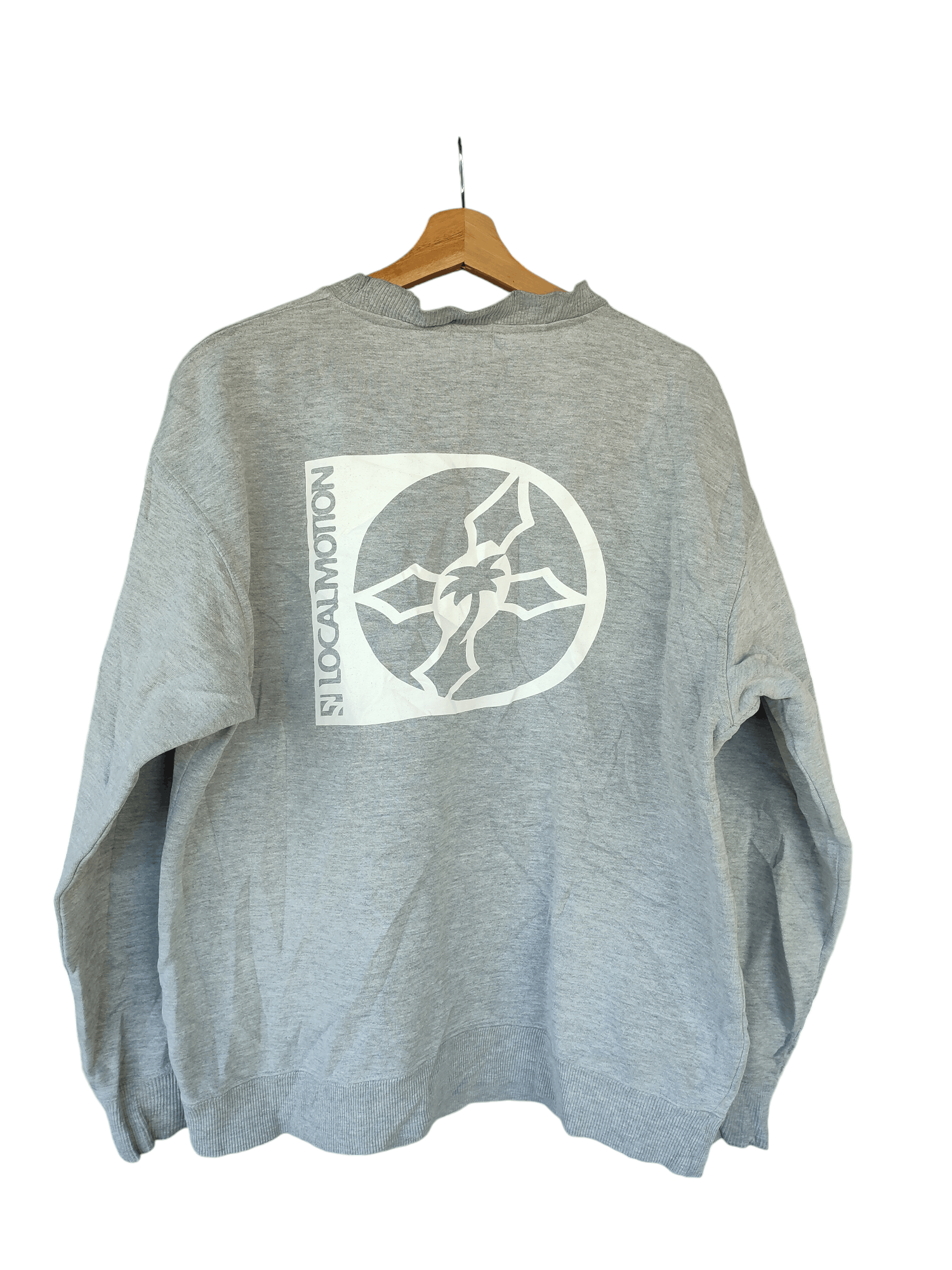 Vintage 💥90s💥 Local Motion Big Logo Distressed Sweatshirt Size US L / EU 52-54 / 3 - 2 Thumbnail