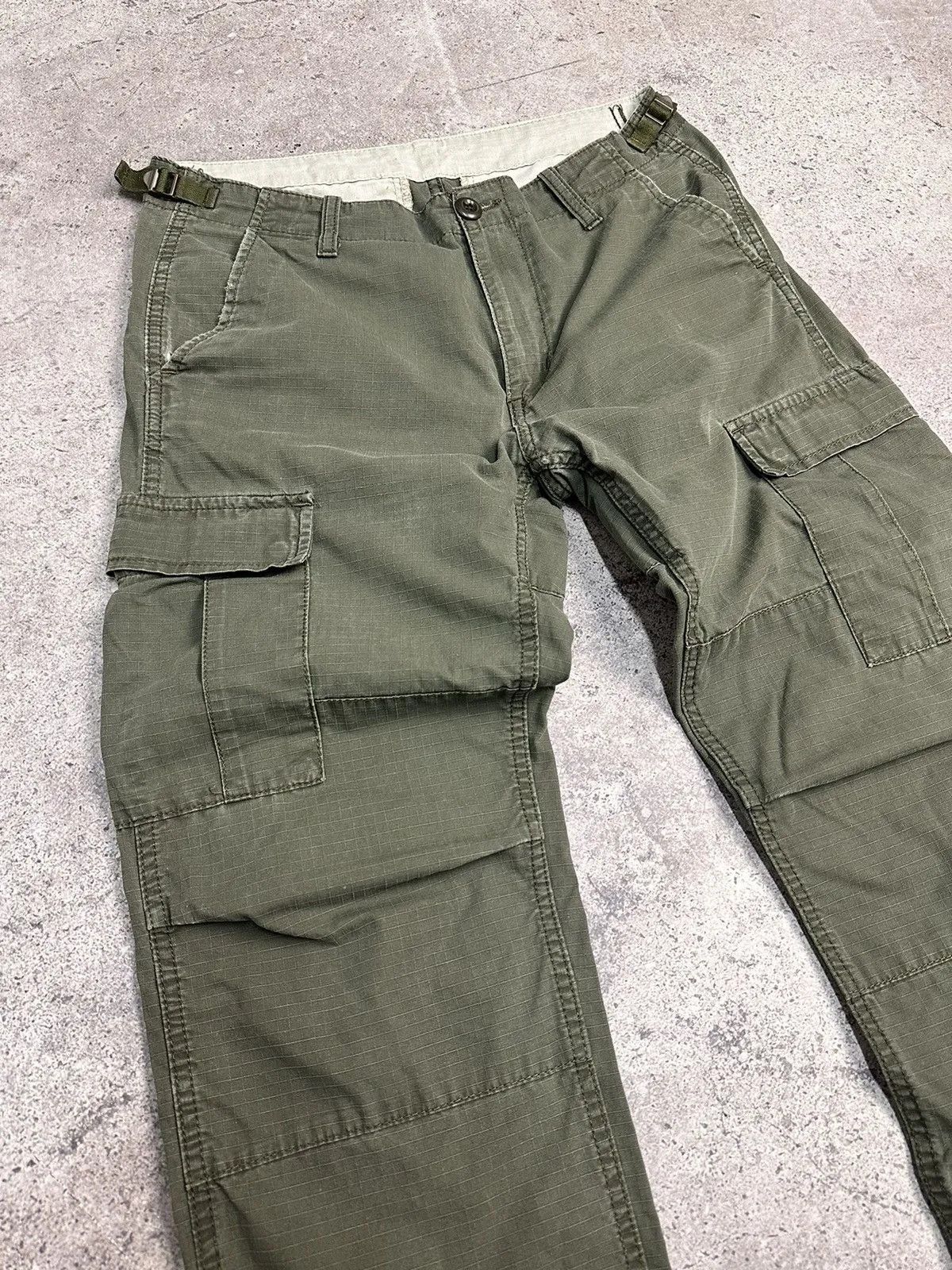 Carhartt 👉 Vintage Carhartt Baggy Cargo Pants Double Knee USA Size US 31 - 5 Thumbnail