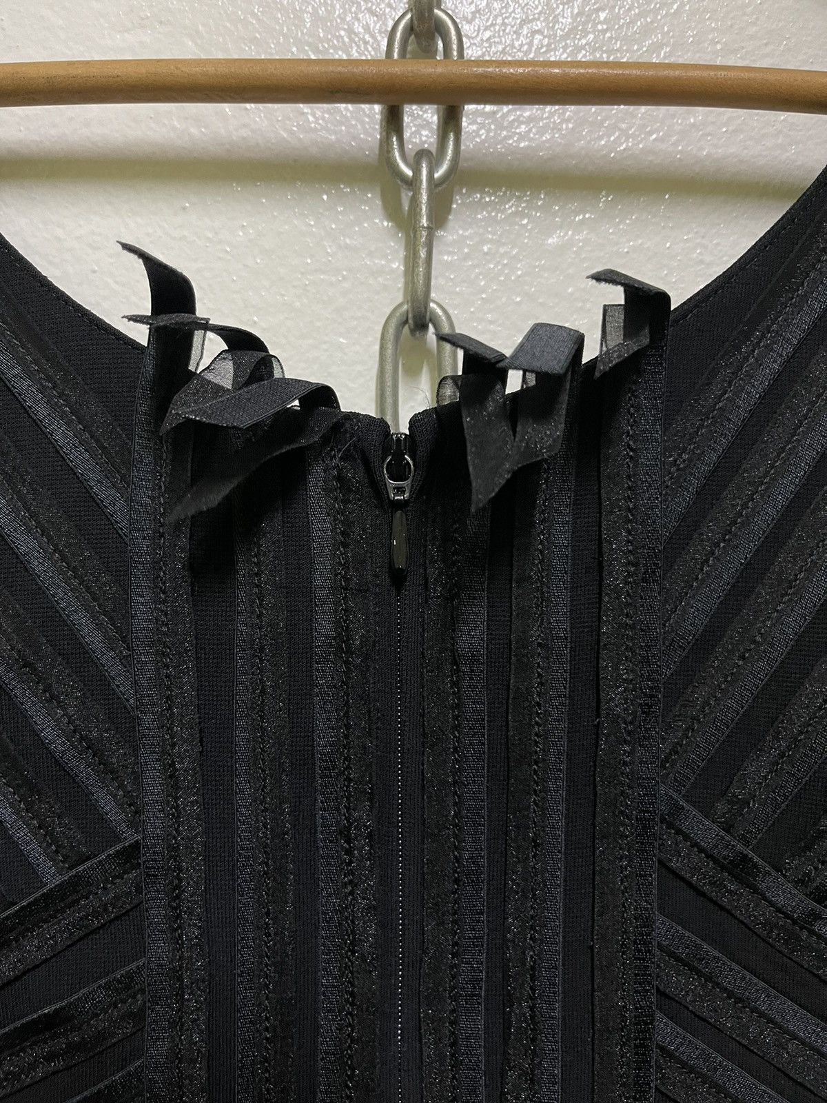 Hiroko Koshino Homme Hiroko Koshino Fringe Crop Top Corset 90s Zipper Size M / US 6-8 / IT 42-44 - 4 Thumbnail