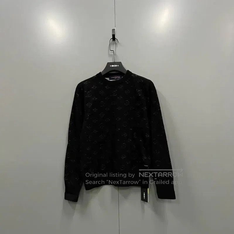Louis Vuitton Louis Vuitton Black Wool Long Sleeve Sweatshirt . Size XS / US 0-2 / IT 36-38 - 1 Thumbnail