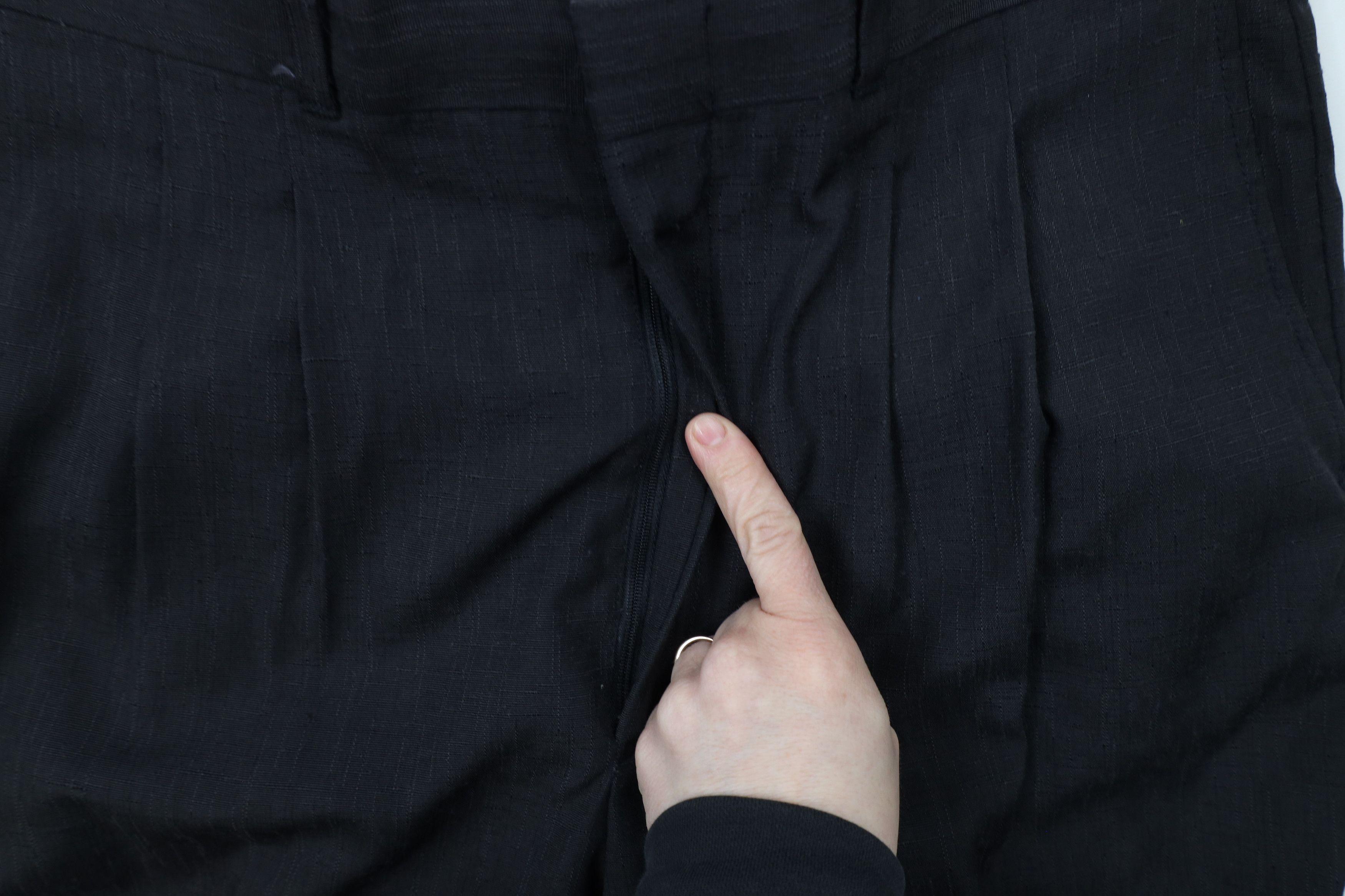 Vintage Vintage 80s 90s Rockabilly Fleck Chino Pants Black USA Size US 34 / EU 50 - 5 Thumbnail
