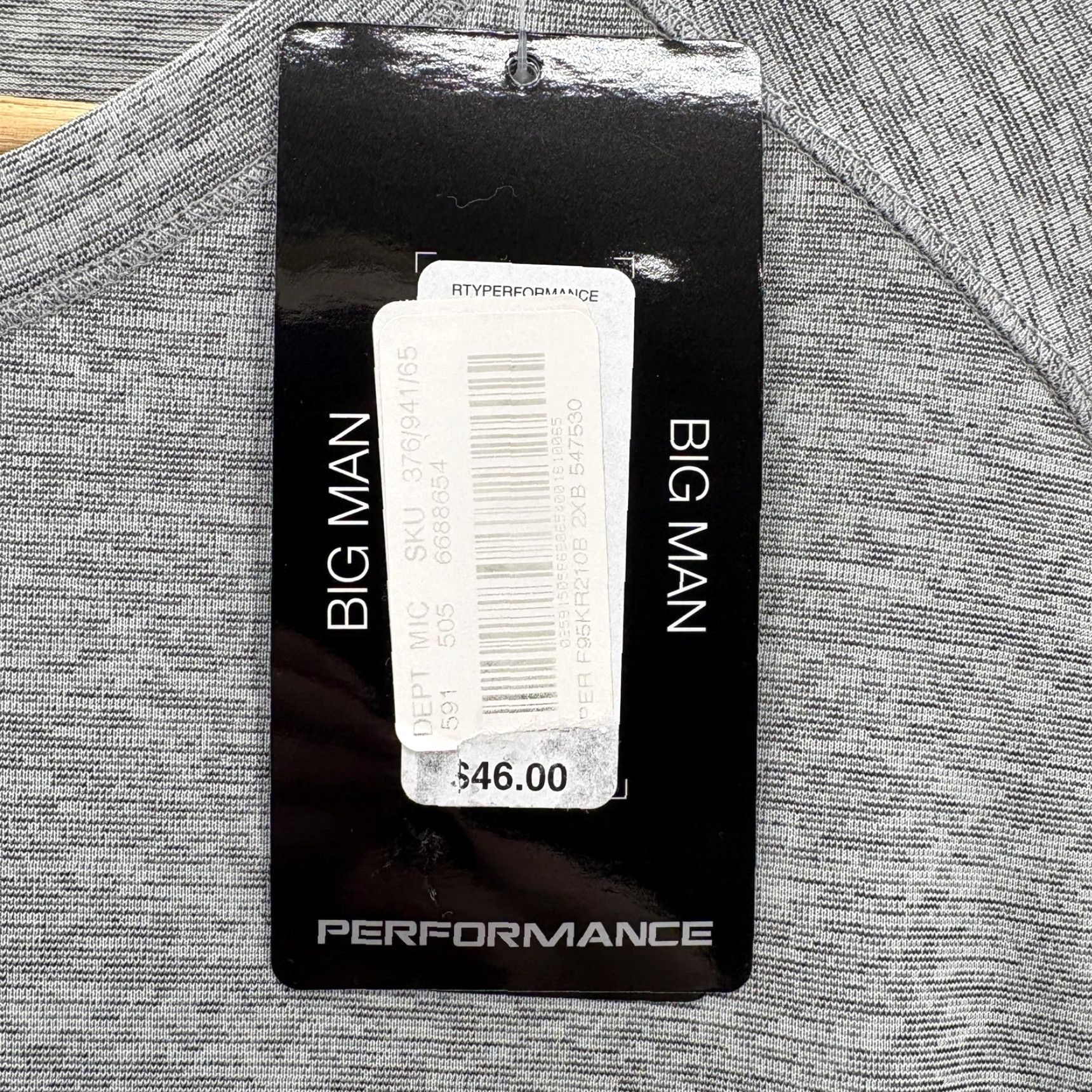 Roundtree & Yorke Roundtree & Yorke Performance Shirt Mens 2XB Gray Long Sleeve Raglan Big Man NWT Size US XXL / EU 58 / 5 - 5 Thumbnail