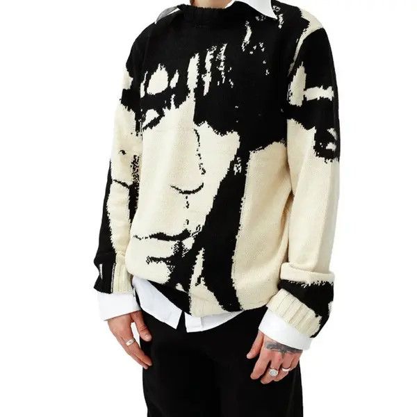 Japanese Brand Streetwear Punk Anime Retro Pullover Sweater with graphic Size US L / EU 52-54 / 3 - 2 Thumbnail
