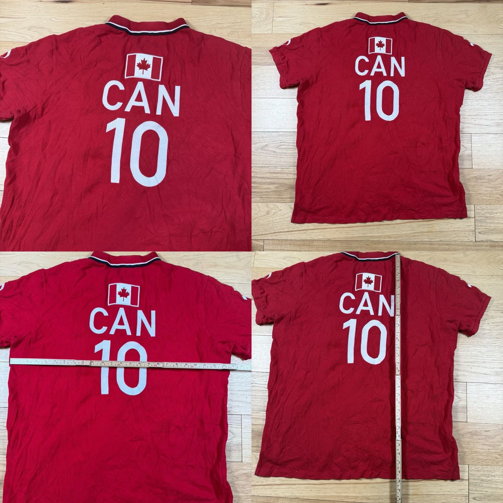 Ralph Lauren Polo Ralph Lauren Shirt Mens XXL Red White Big Pony Canada Crest Polo #10 Polo Shirt Size US XXL / EU 58 / 5 - 8 Thumbnail