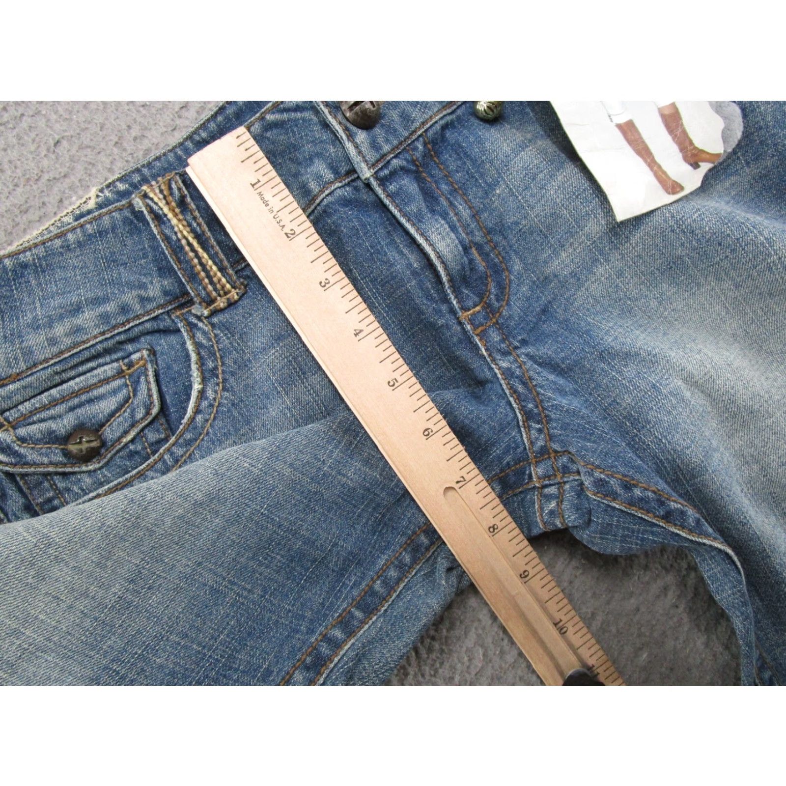 Vintage Vintage Capri Denim Crop Jeans Size 13 NEW Cotton Spandex Blue 5-Pocket Capris Women-Stright Fit Cro p Style Casual Pants Girls/Mens Size 34" / US 12 / IT 48 - 6 Thumbnail