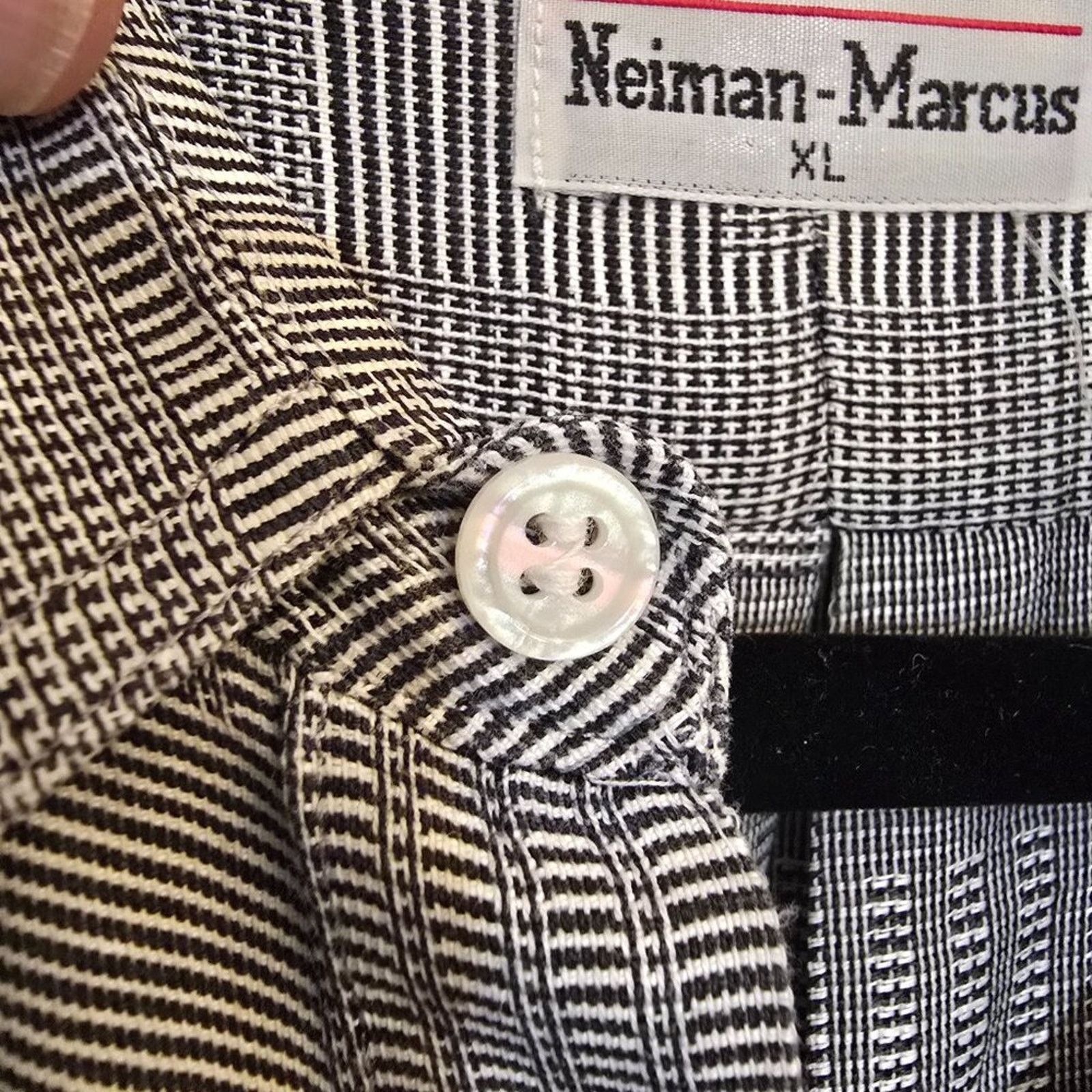 Neiman Marcus Neiman Marcus Glen Plaid Linen Cotton Vintage Hong Kong Size US XL / EU 56 / 4 - 5 Thumbnail