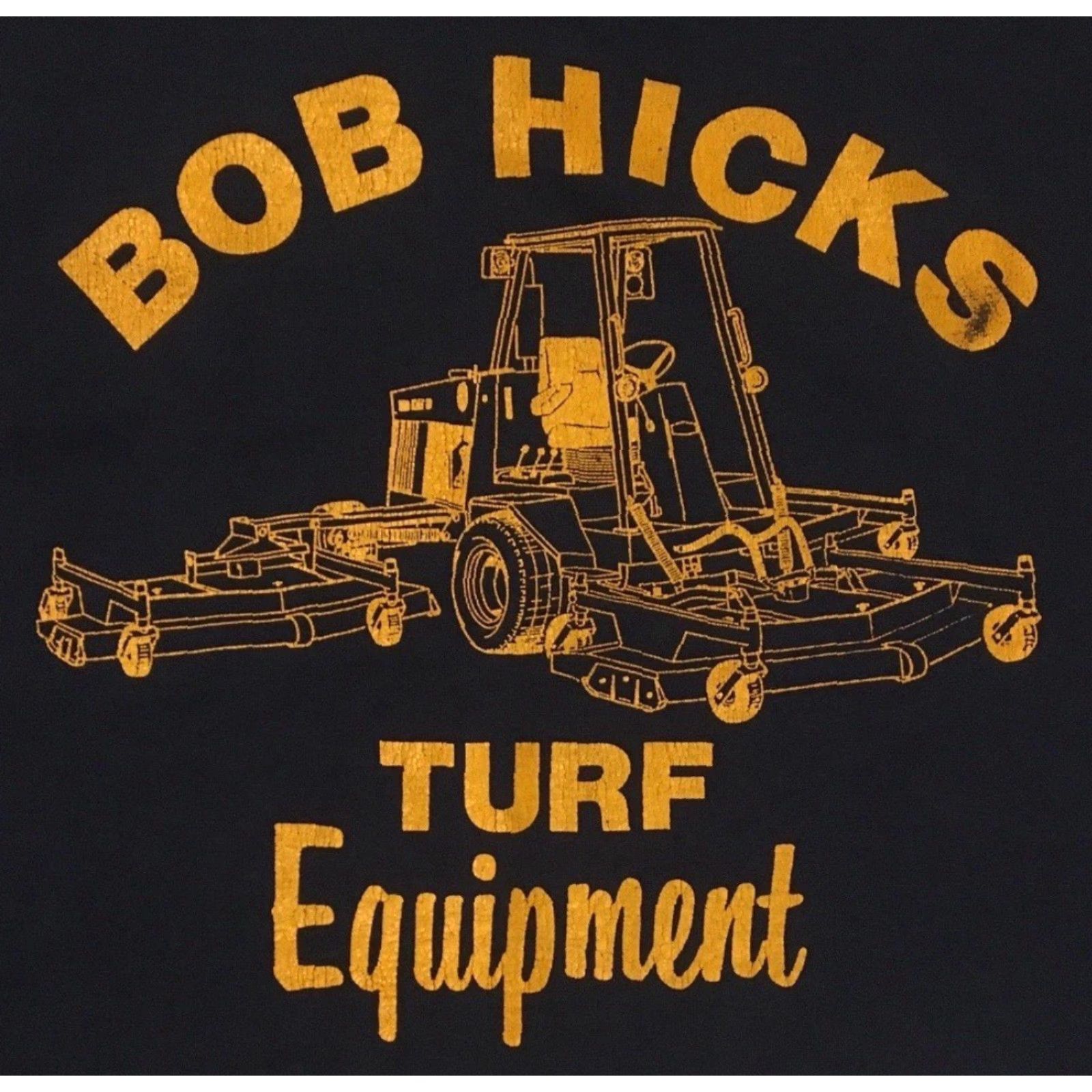 Vintage Vtg 80s Bob Hicks Turf Equipment Faded Construction Shirt L Blue Single Stitch T-Shirt Mens Long Sleeve Size US L / EU 52-54 / 3 - 3 Thumbnail