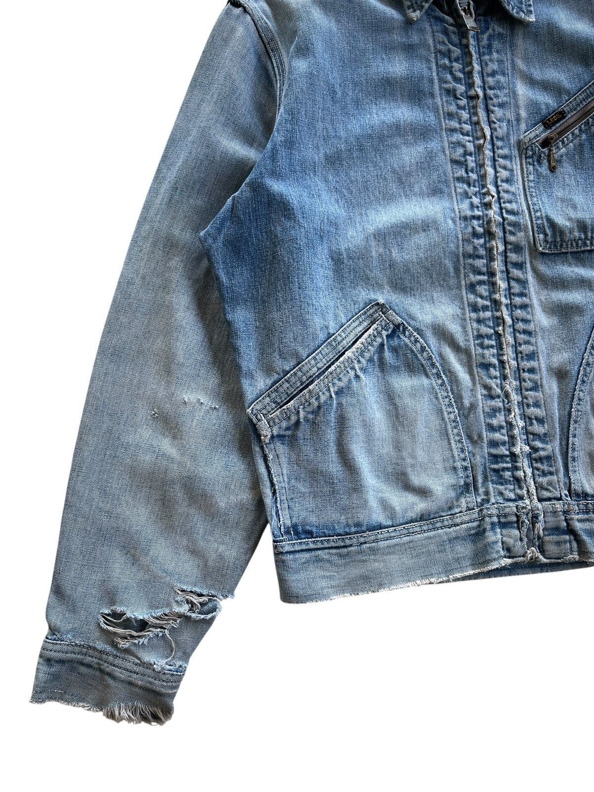 Lee Destroyed❗️70s Lee Jelt 91 B Distressed Jacket Size US L / EU 52-54 / 3 - 14 Thumbnail
