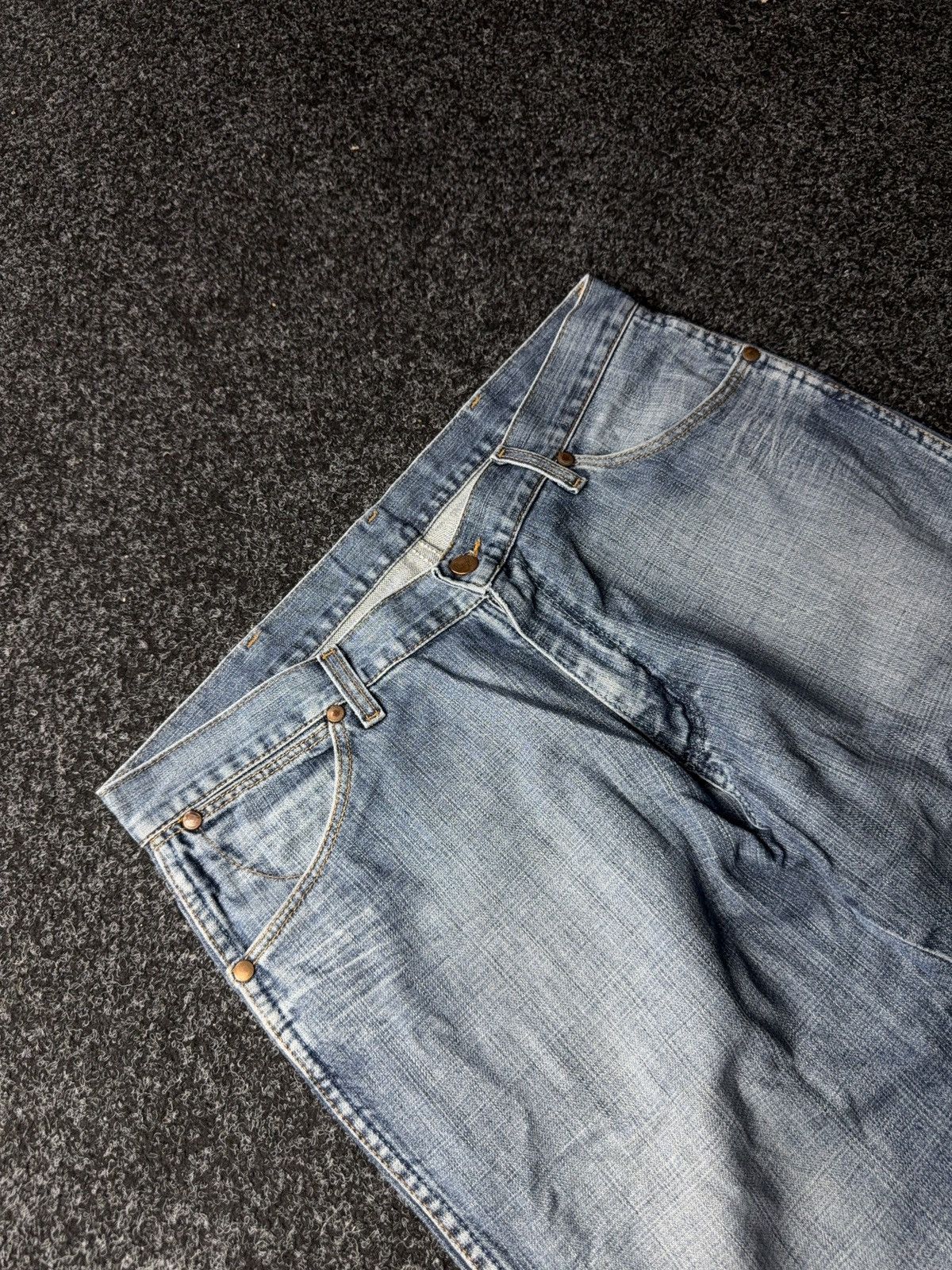 Wrangler Wrangler 90s USA Western Cowboy Vintage Light Wash Jeans Y2K Size US 35 - 6 Thumbnail
