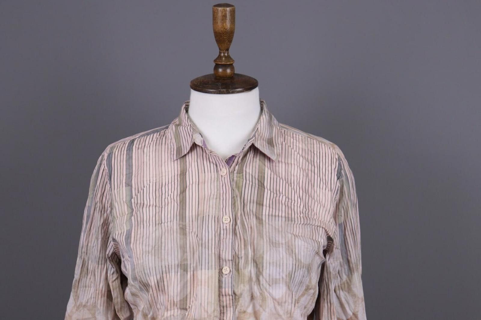 Designer Emily Van Den Bergh Multicolor Stripe Dotte Shirt Size 40 Size M / US 6-8 / IT 42-44 - 2 Thumbnail