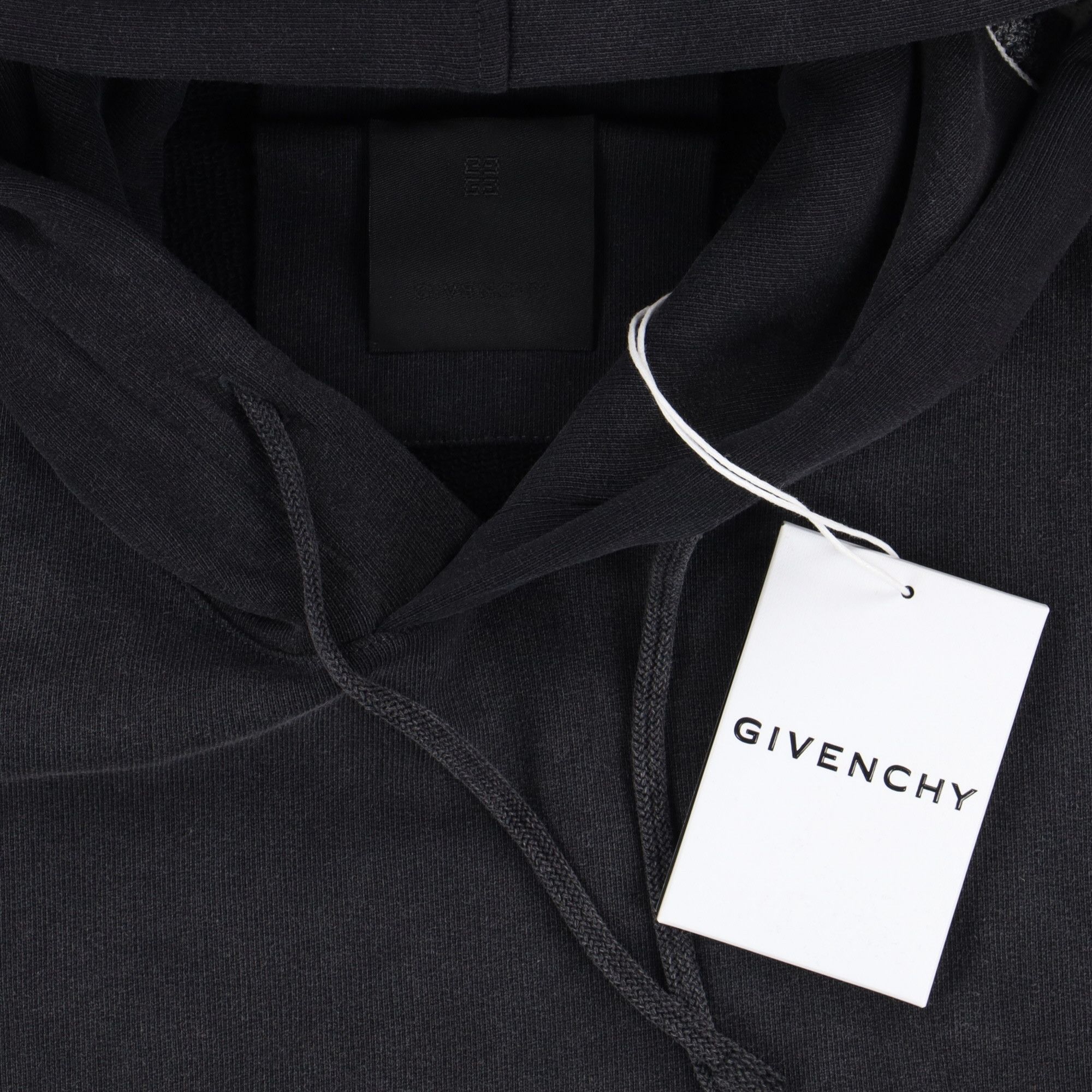 Givenchy Washed Black Embroidered College Logo Hoodie Size US XL / EU 56 / 4 - 7 Thumbnail