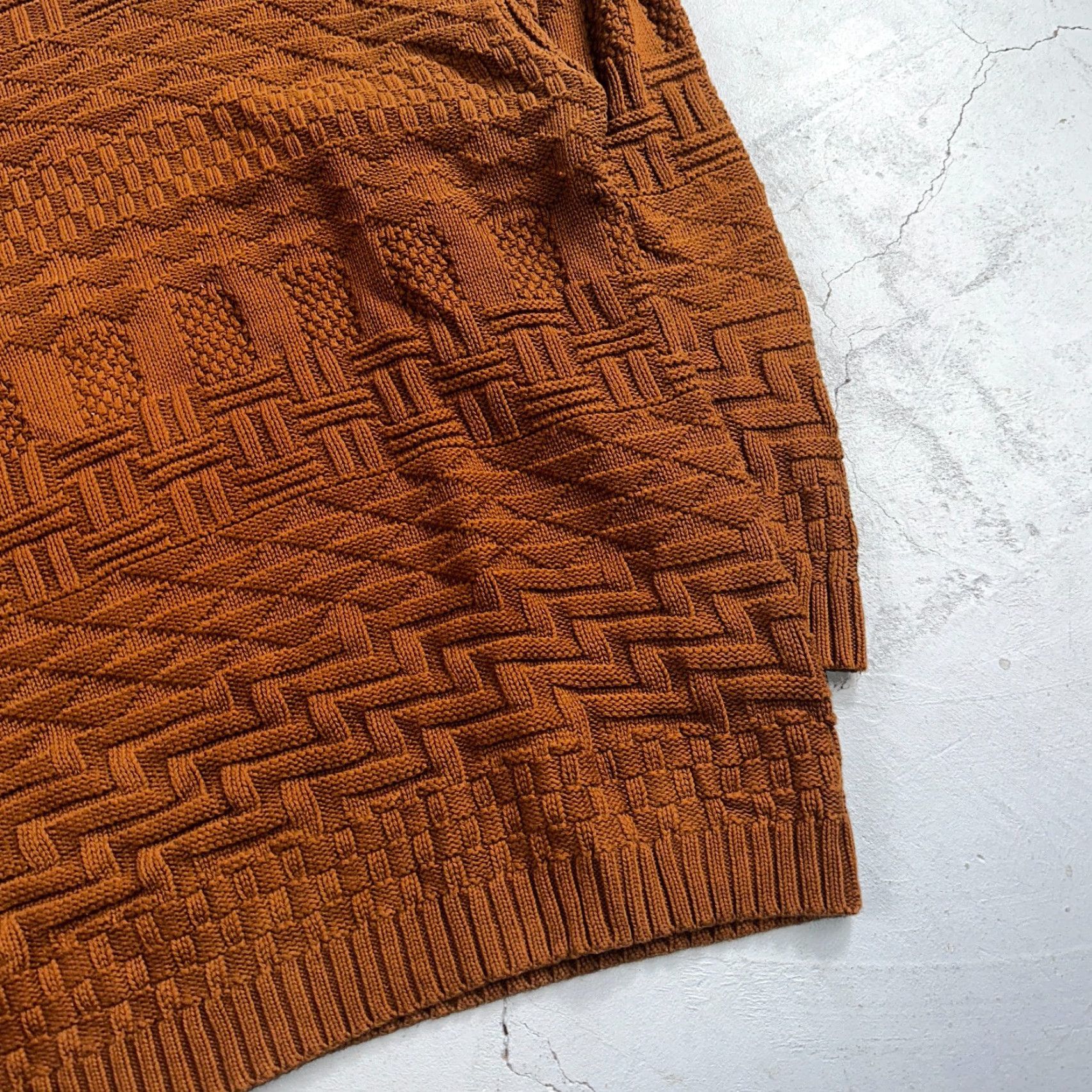 Saks Fifth Avenue VINTAGE Saks Fifth Avenue Cotton Sweater Pullover Mock Neck Mens M Brown Long Sleeve Classic Size US M / EU 48-50 / 2 - 3 Thumbnail