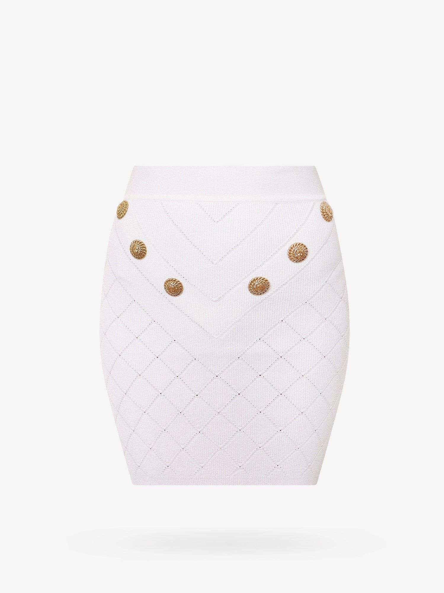 image of Balmain Skirt Woman White Skirts, Women's (Size 28)