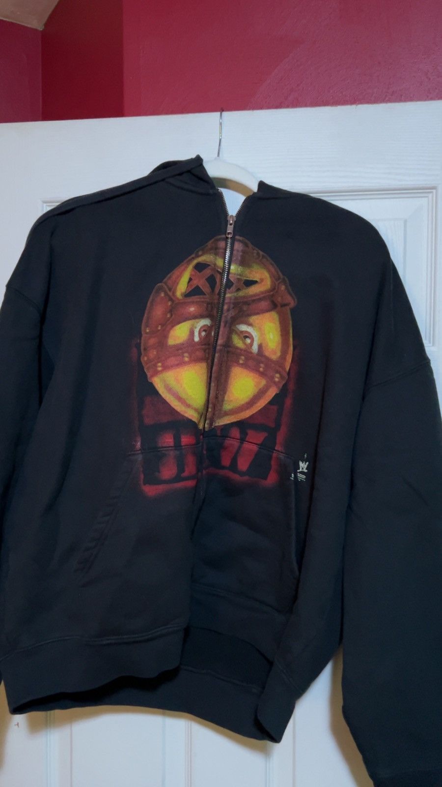 Cactus Jack Travis Scott x WWE Mankind Zip Hoodie〇関送込〇 Buy Cactus Jack by Travis Scott x WWE Mankind Zip Hoodie
