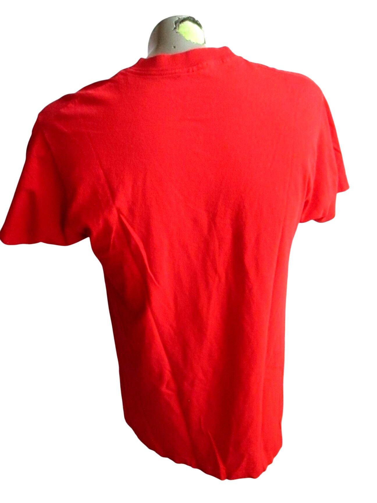 Fruit Of The Loom Vintage Men's T-shirt Large Single Stitch Pocket Plain Red F Size US L / EU 52-54 / 3 - 6 Thumbnail