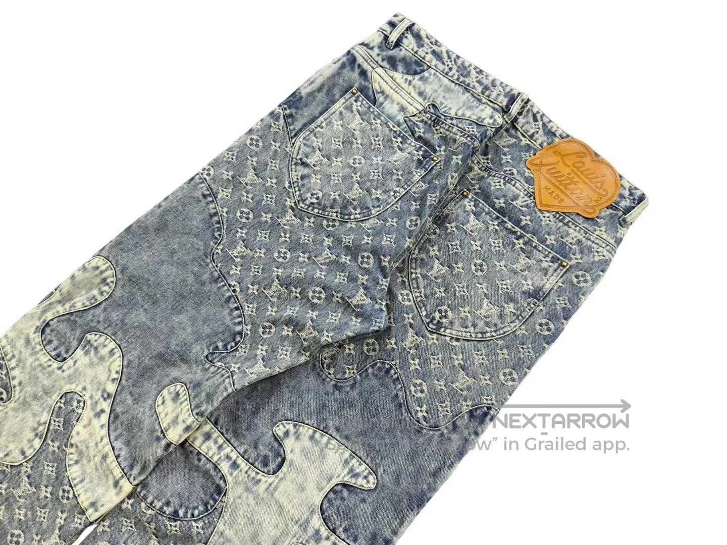 Louis Vuitton Louis Vuitton Nigo Monogram Patchwork Jeans. Size US 31 - 5 Thumbnail