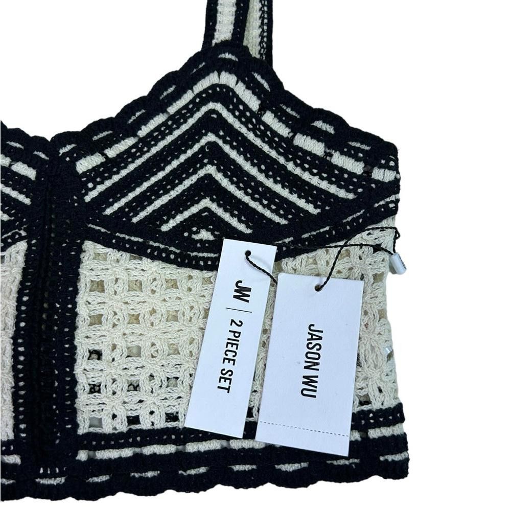 Designer Jason Wu l NWT Linen Blend Crochet Two Piece Dress Size 2 Size XS / US 0-2 / IT 36-38 - 7 Thumbnail