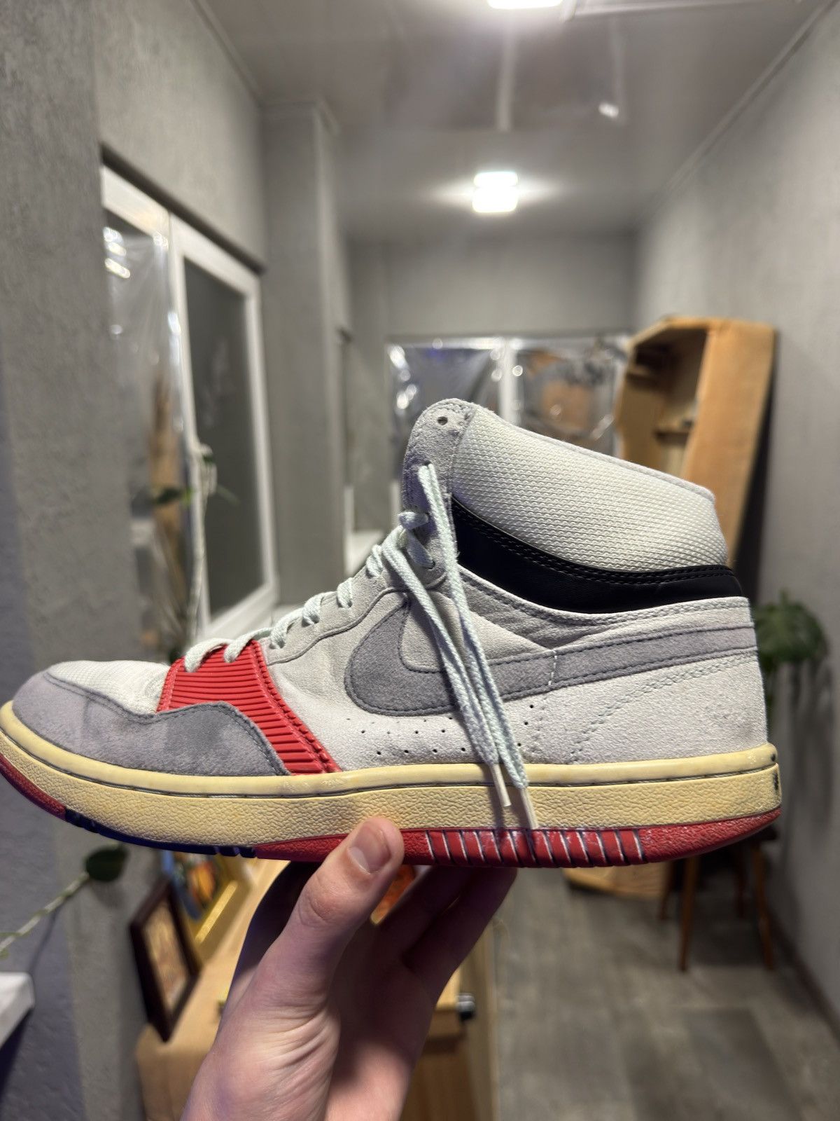 Nike Nike Court Force High Basic «Infrared» Size US 11 / EU 44 - 7 Thumbnail
