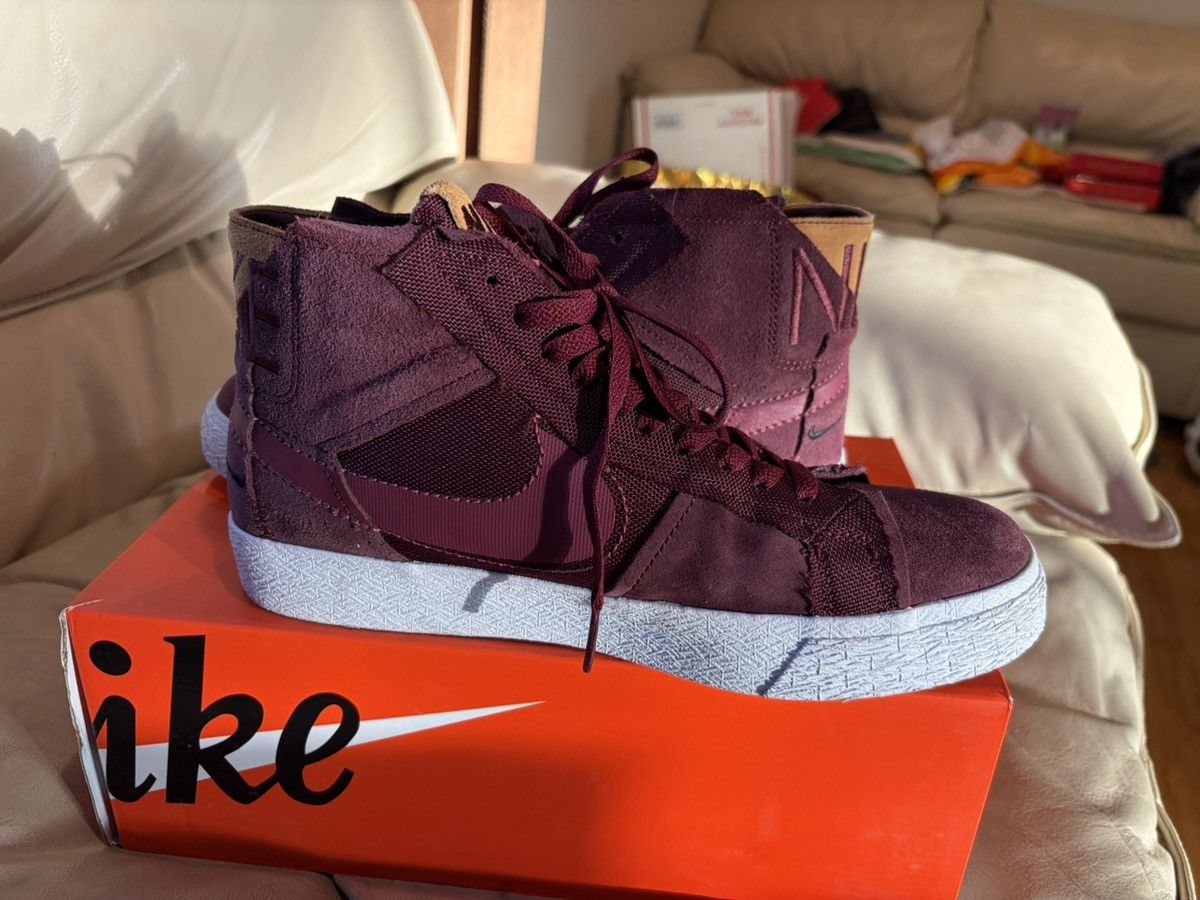 Nike Nike blazer high "Night Maroon" Size US 9.5 / EU 42-43 - 3 Thumbnail