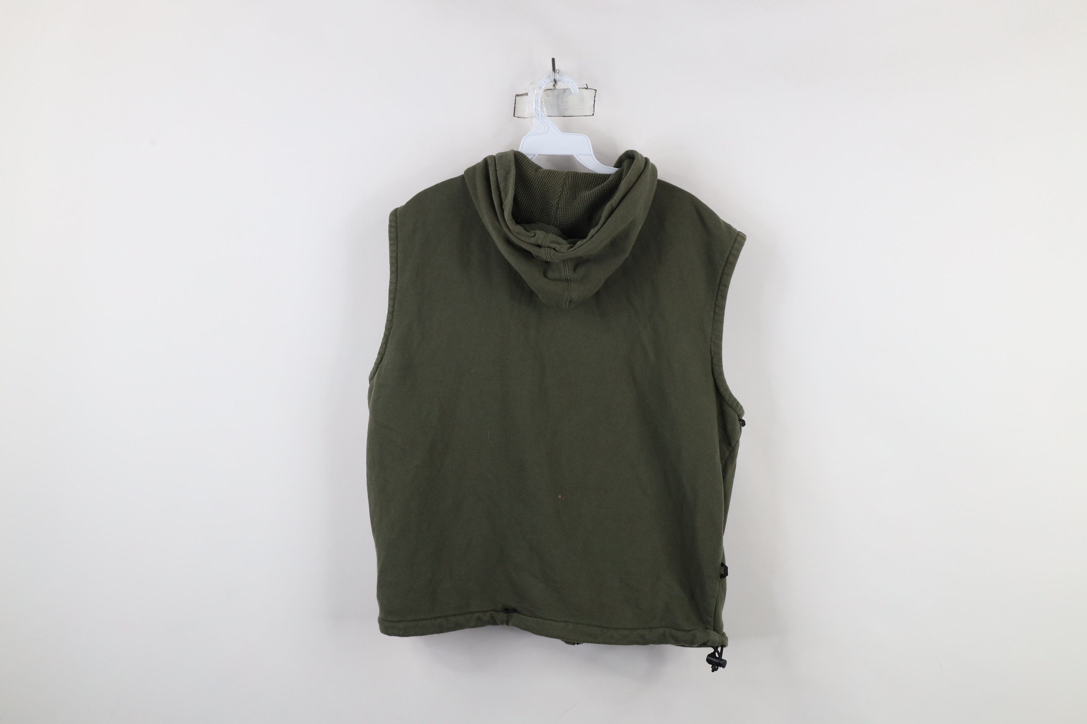 Harley Davidson × Vintage Vintage Y2K Harley Davidson Spell Sleeveless Hoodie Green Size US M / EU 48-50 / 2 - 13 Thumbnail