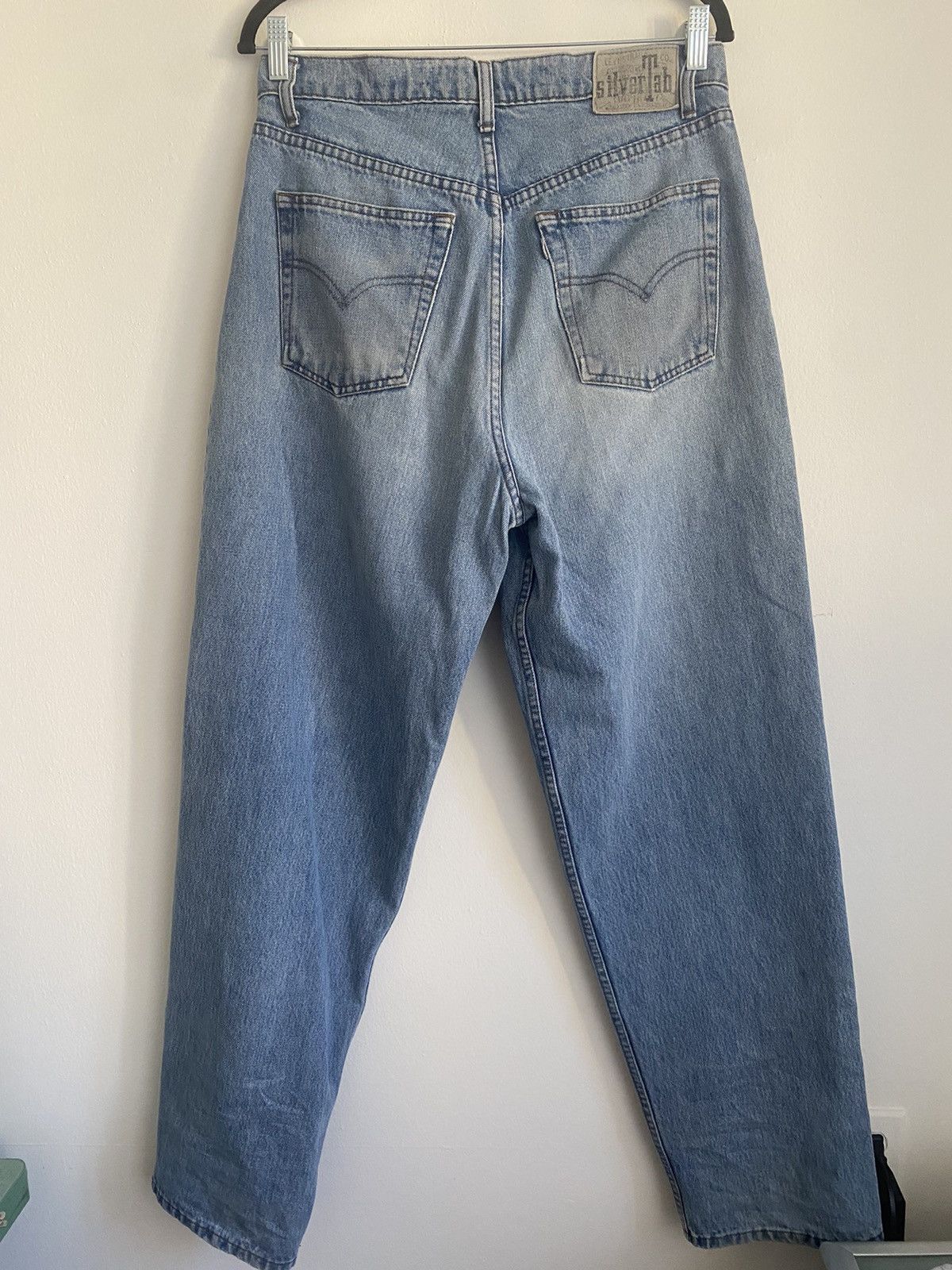 Levi's × Vintage Levis Silvertab Baggy 90s pleated Rare Size US 33 - 2 Thumbnail