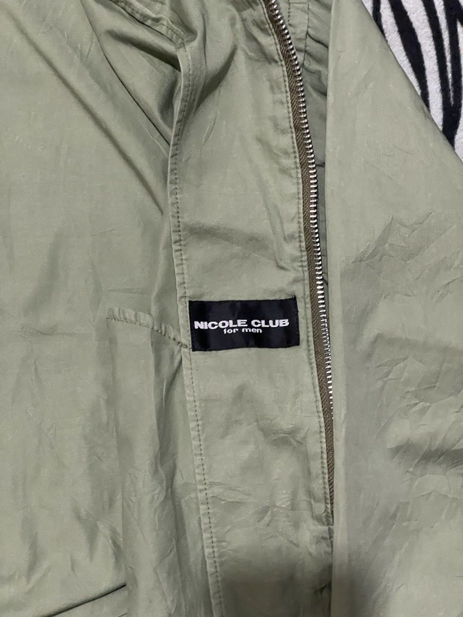 Nicole Club × Vintage Vintage Nicole Club For Men Light Green Bomber Jacket Size US XL / EU 56 / 4 - 6 Thumbnail