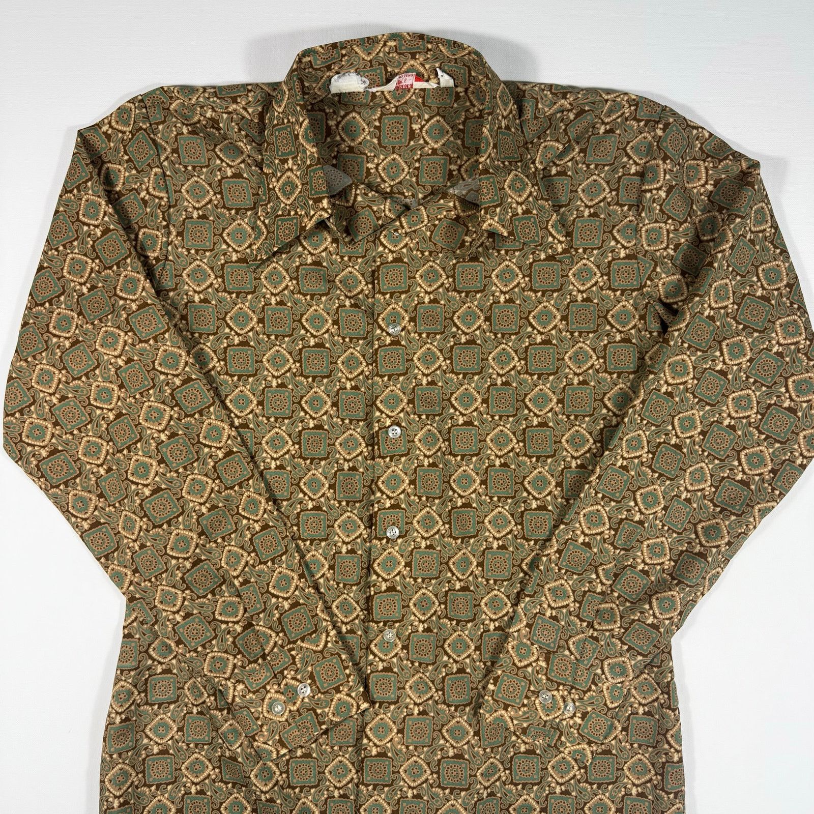 Levi's Vintage Levi’s Panatela Paisley Button Up Shirt Brown Large Size US L / EU 52-54 / 3 - 2 Thumbnail