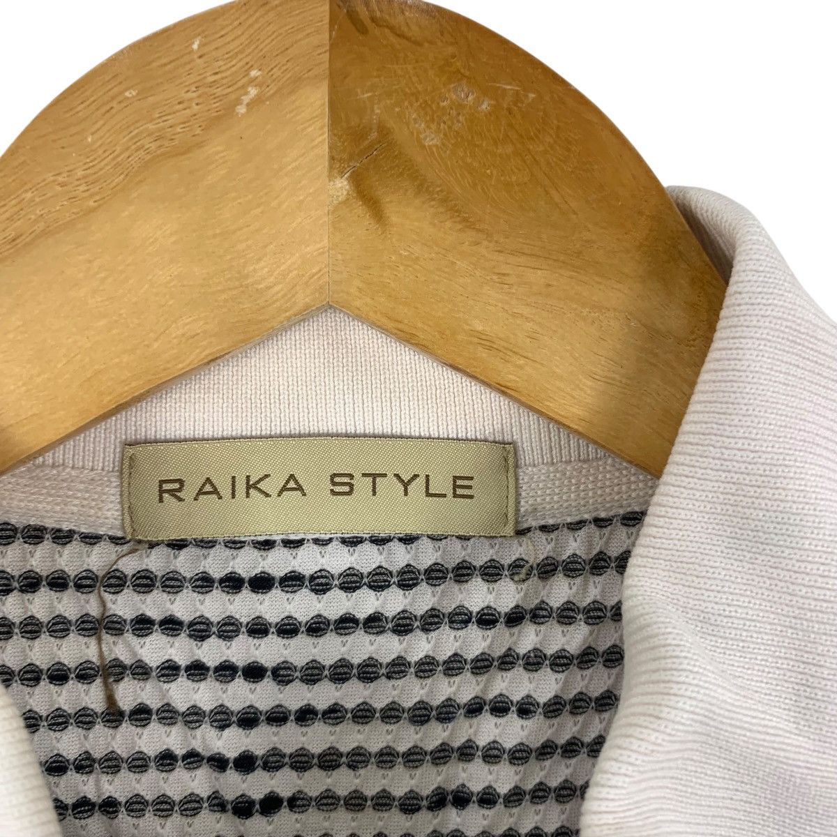 Other RAIKA STYLE Design Black White Micro Stripe Polo Tee Shirt Size US M / EU 48-50 / 2 - 8 Thumbnail
