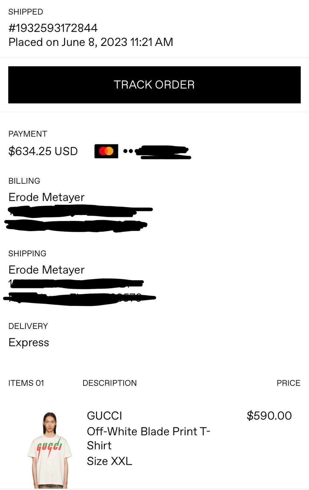 Gucci GUCCI (blade) mens t-shirt (XXL) Size US XXL / EU 58 / 5 - 6 Thumbnail
