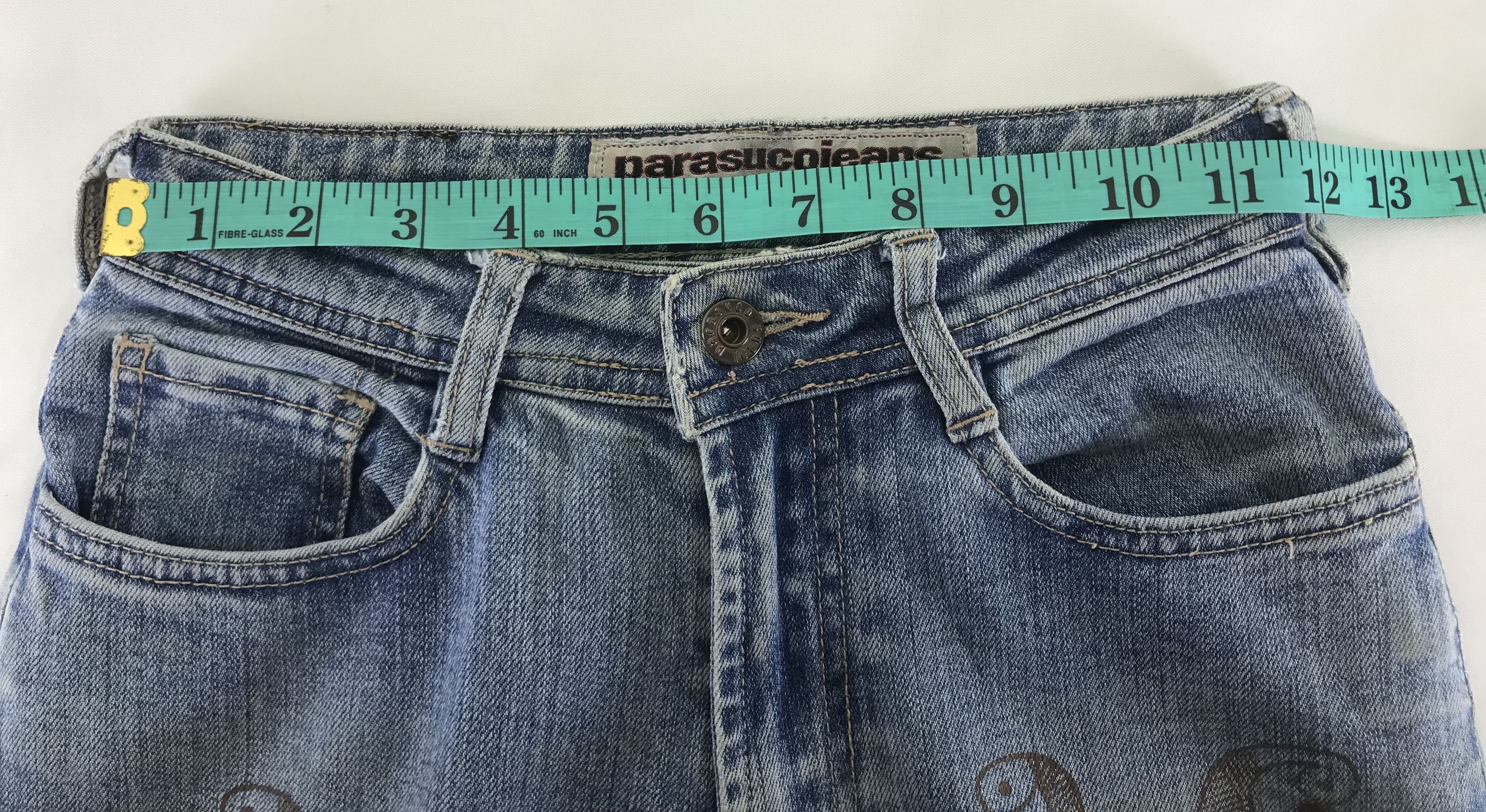 Parasuco Vintage Parasuco Art Pattern Flare Jeans Size 23" - 13 Thumbnail