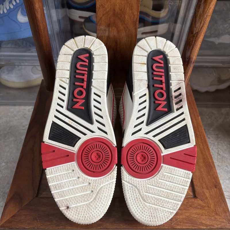 Louis Vuitton Louis Vuitton Red and Black Low-Top Trainers -2508 Size US 9.5 / EU 42-43 - 2 Thumbnail