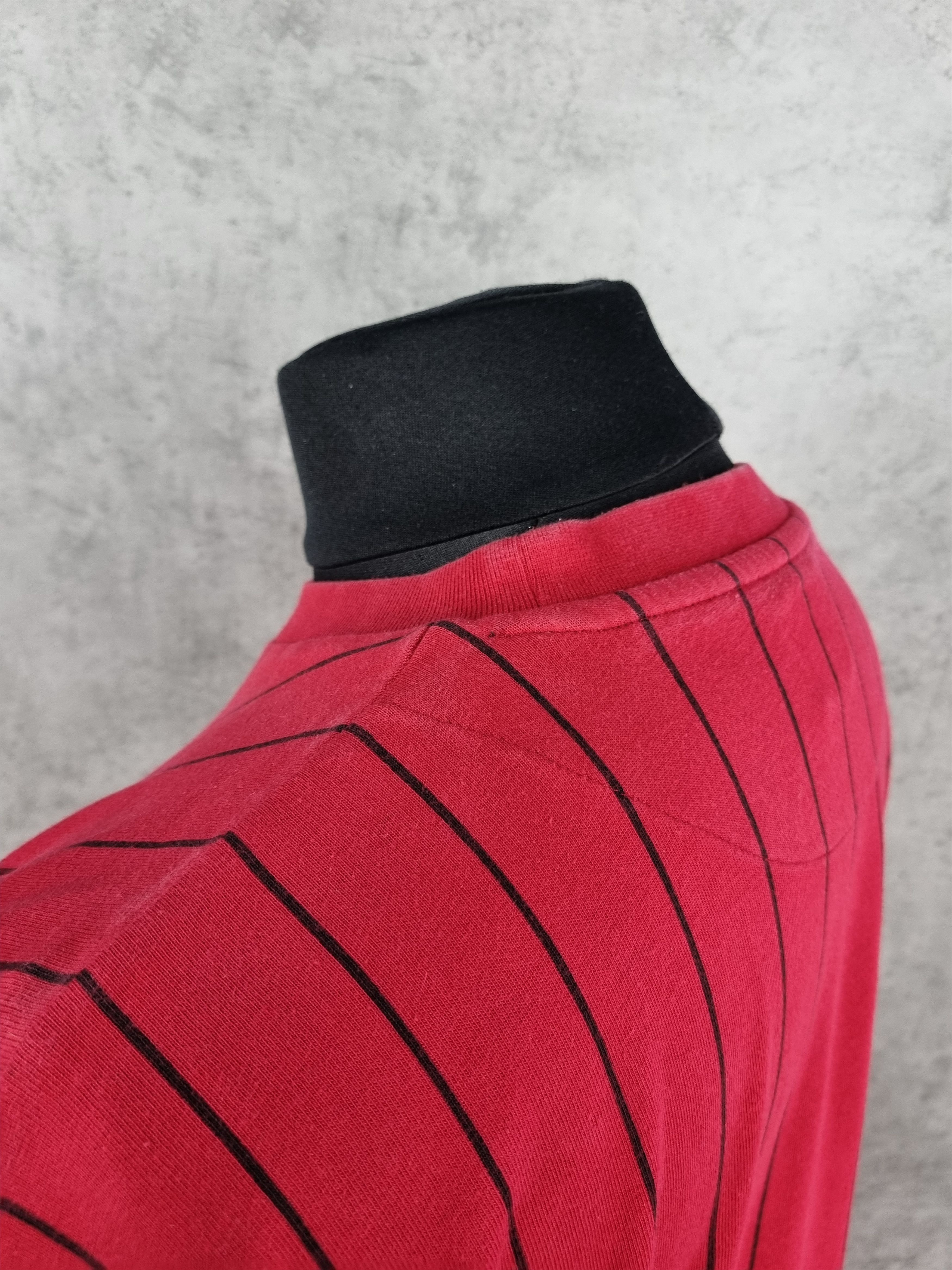Karl Kani Karl Kani Central Embroidered Logo Pinstriped Teeshirt Size US XL / EU 56 / 4 - 14 Thumbnail