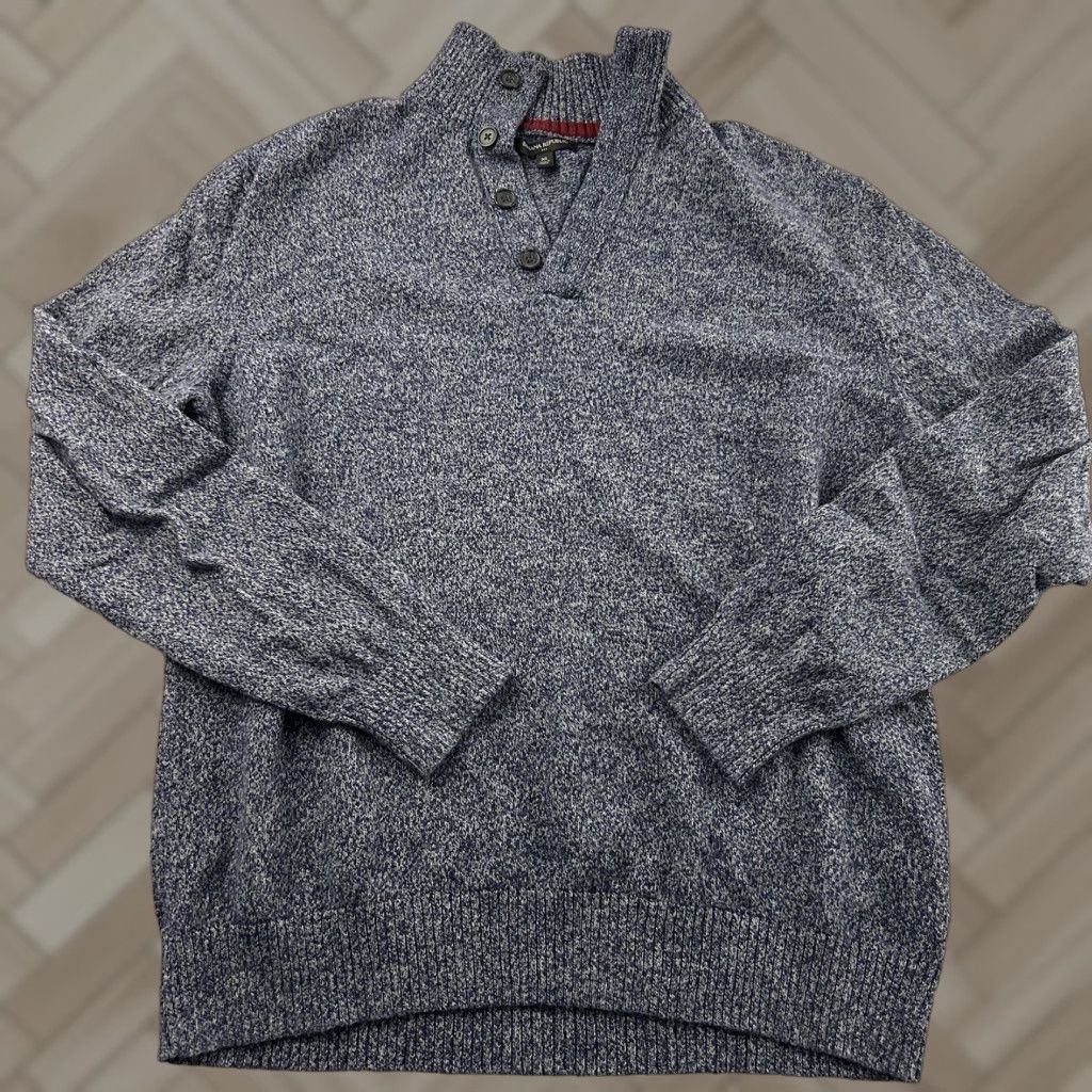 Banana Republic Banana Republic Cotton Wool Pullover Button Front Sweater XL Blue Men’s Pullover Christmas? Size US XL / EU 56 / 4 - 1 Thumbnail