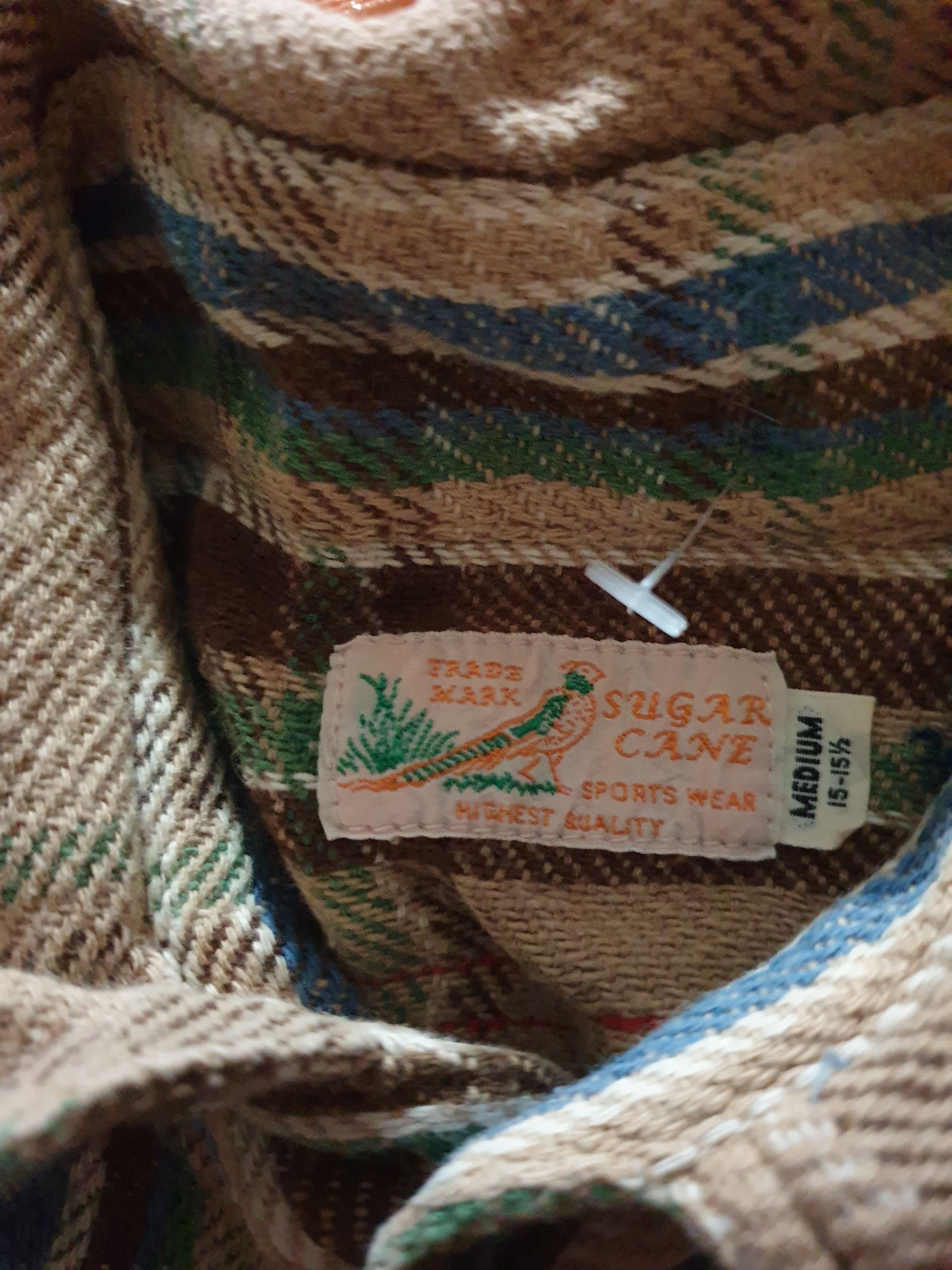 Sugar Cane 💥Sugarcane checkered Japanese brand shirt Size US M / EU 48-50 / 2 - 2 Thumbnail