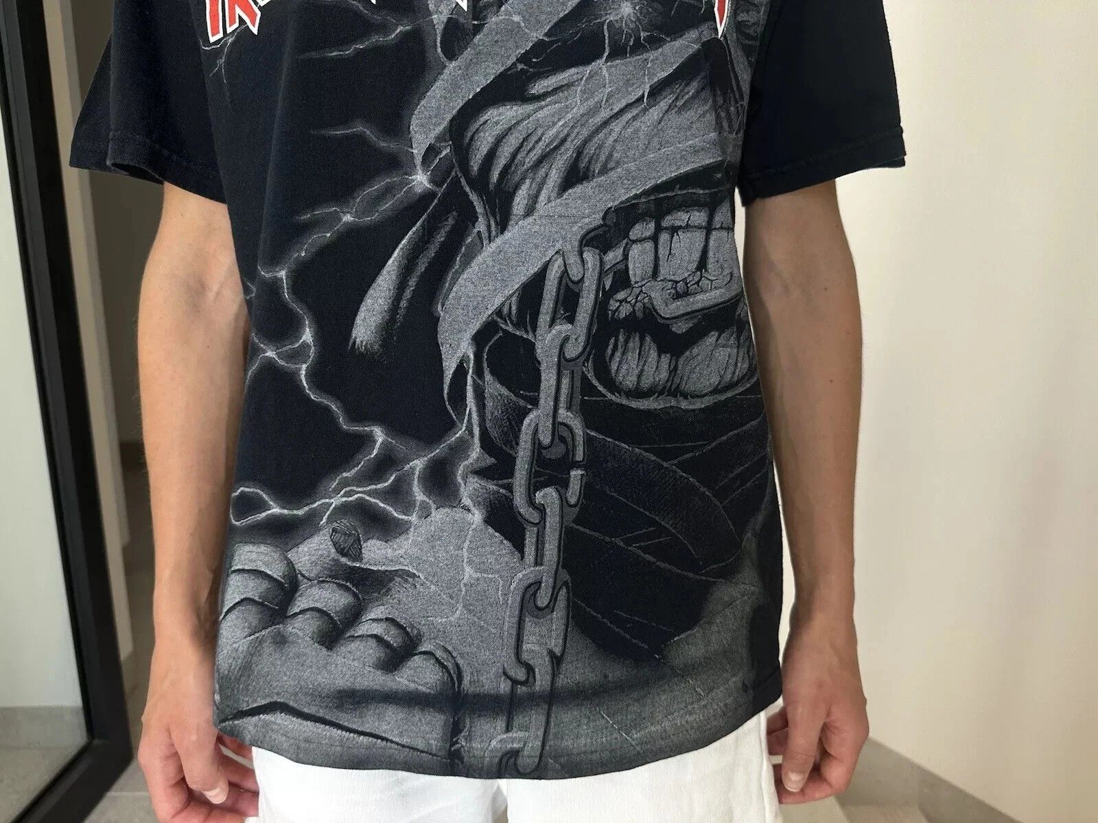 Fruit Of The Loom VINTAGE 2000s IRON MAIDEN 2008 T-SHIRT TEE PRINT OFFICIAL Size US M / EU 48-50 / 2 - 7 Thumbnail