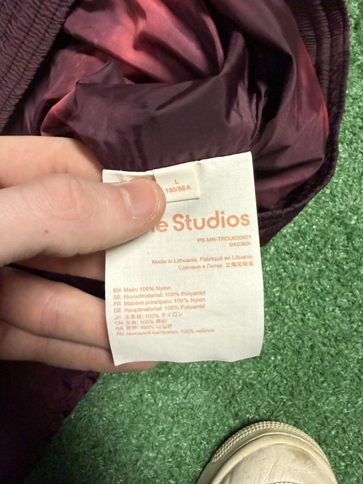 Acne Studios Acne studios acid wash double layered track pants Size US 34 / EU 50 - 4 Thumbnail