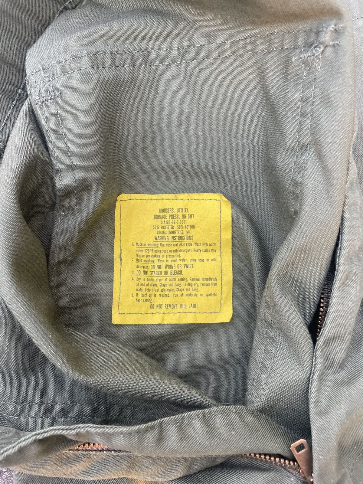 Vintage Vintage 70s Dark Green Military Cargo Pants (34-33) Size US 32 / EU 48 - 4 Thumbnail
