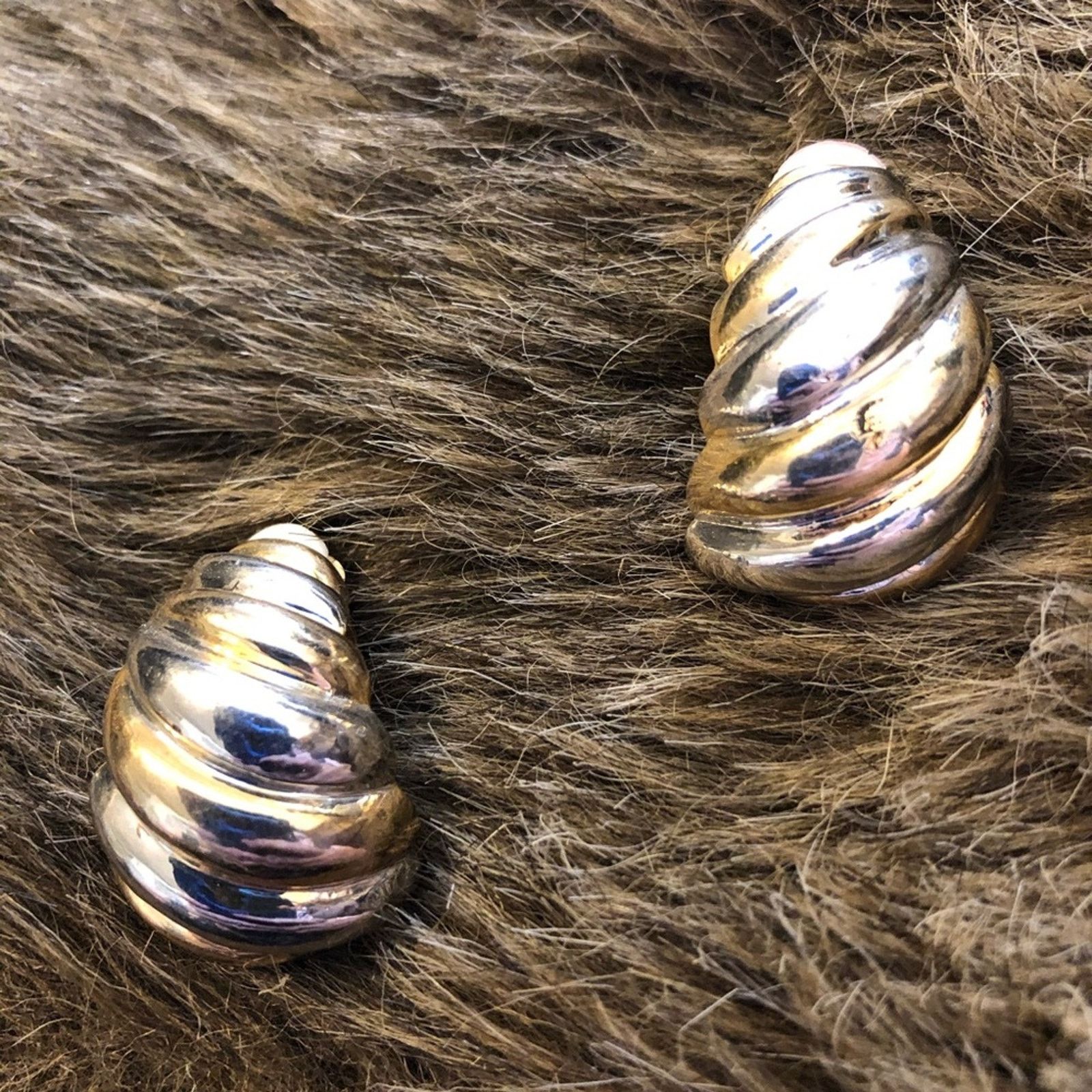 Jewelry Gold And Silver Tone Half Hoop Clip On Earrings, Women's